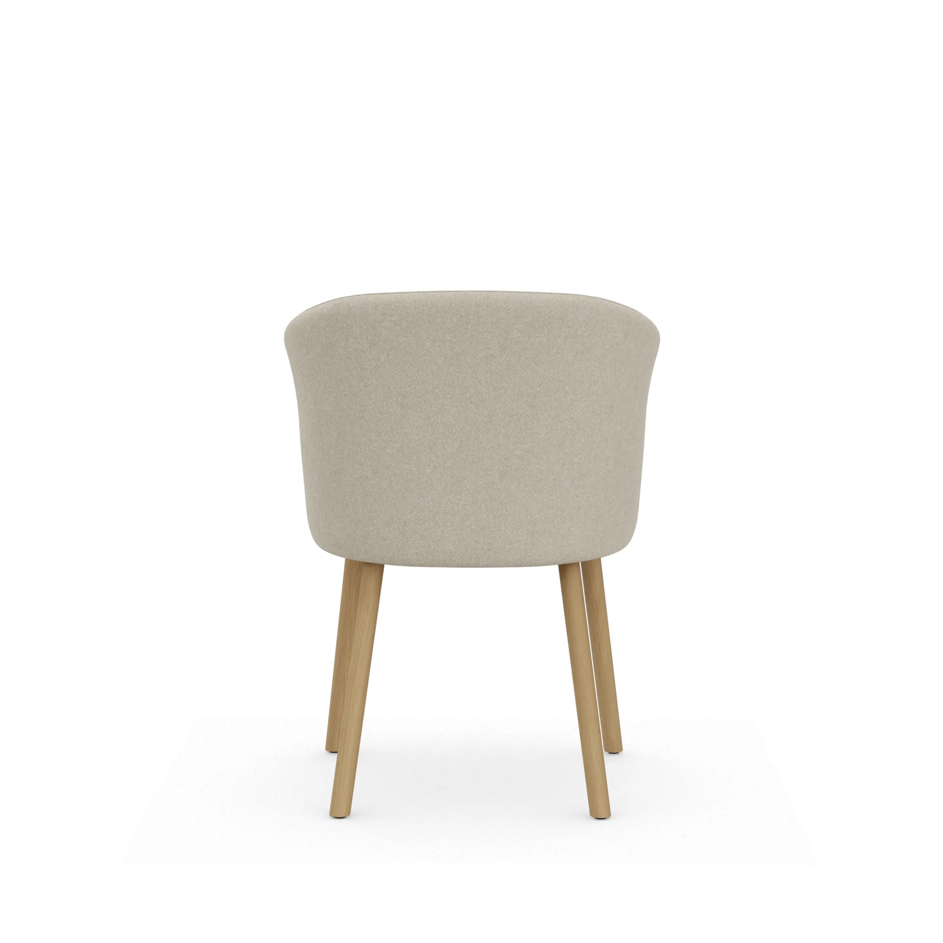 Mikado armlenestol, Nubia Cream-pearl-natural oak Vitra