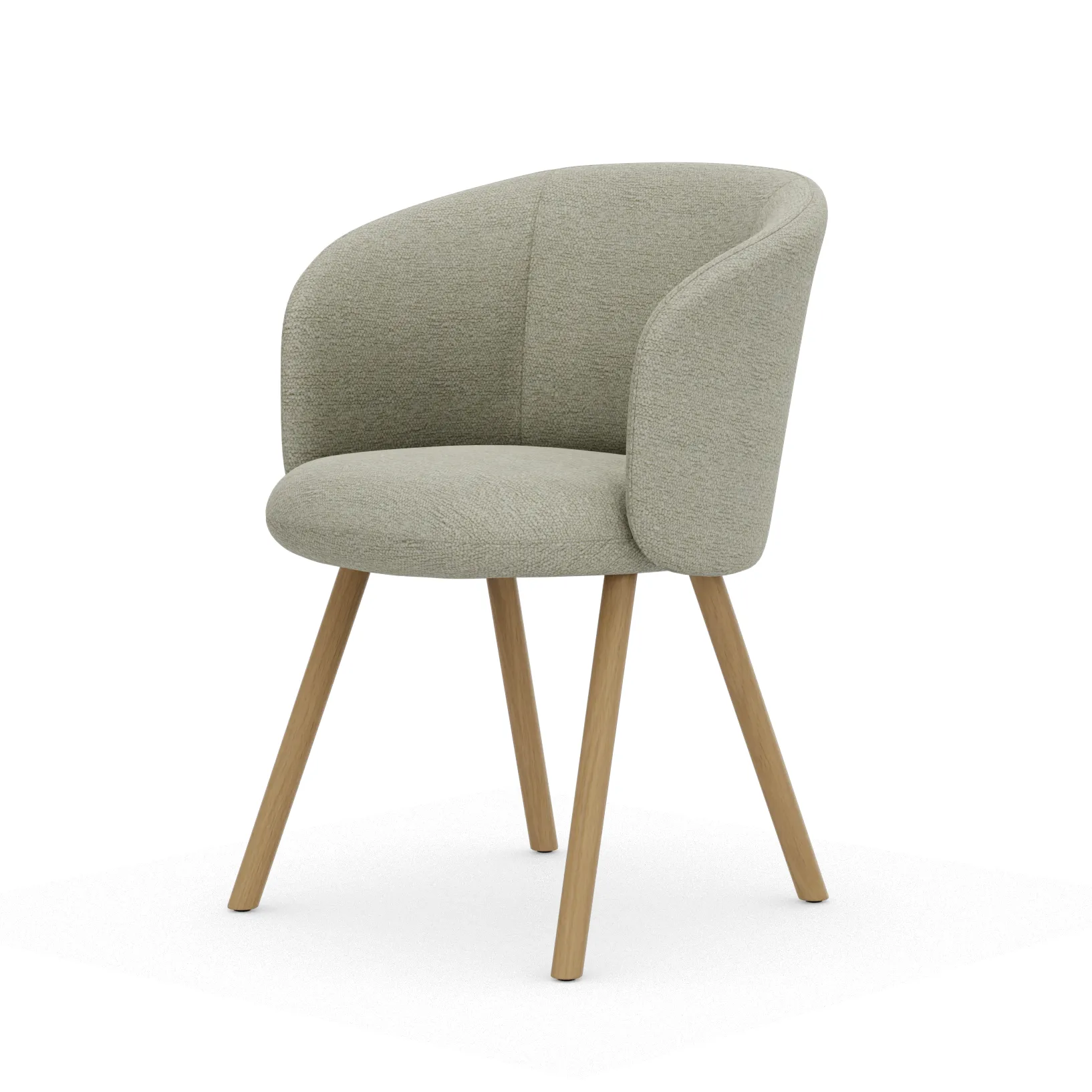 Mikado armlenestol, Nubia Cream-sand-natural oak Vitra