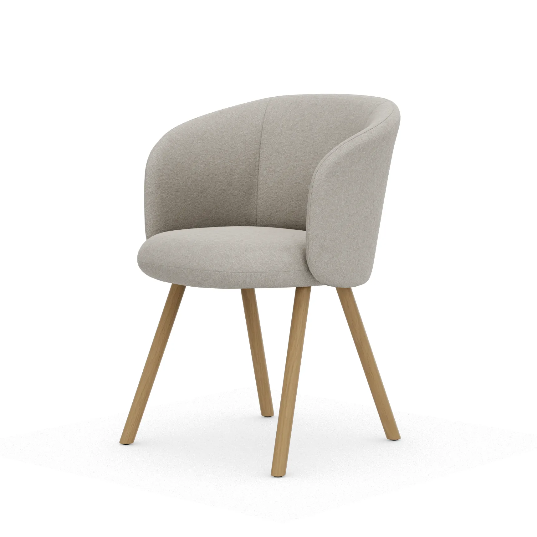 Mikado armlenestol, Nubia Ivory-perle-natural oak Vitra