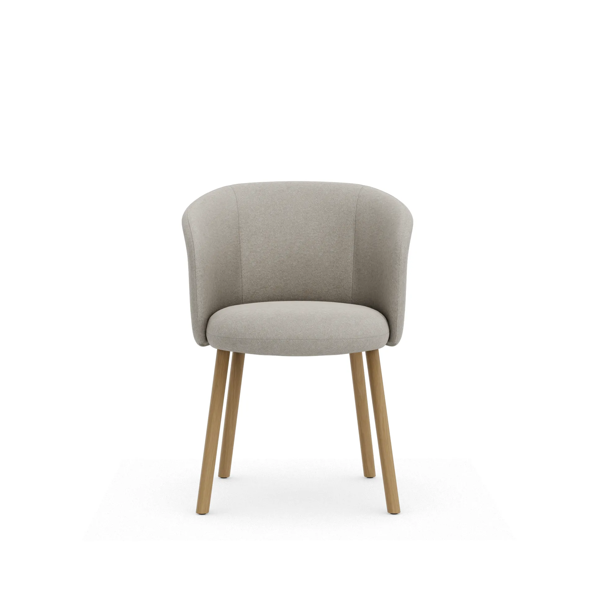 Mikado armlenestol, Nubia Ivory-perle-natural oak Vitra