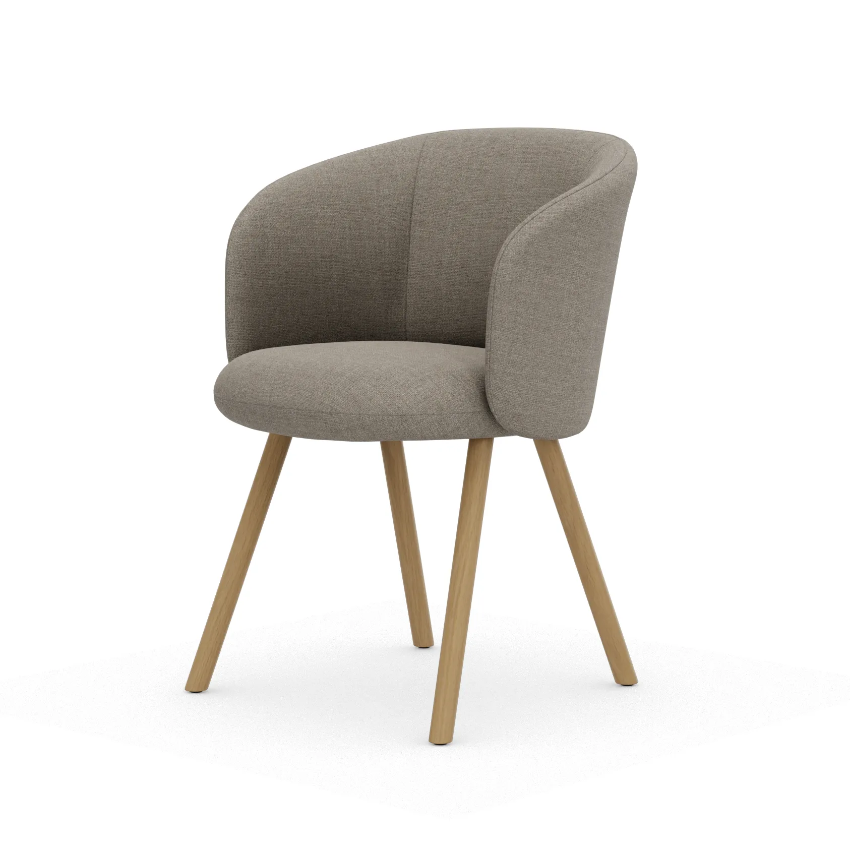 Mikado armlenestol, Savana Sand melange-natural oak Vitra