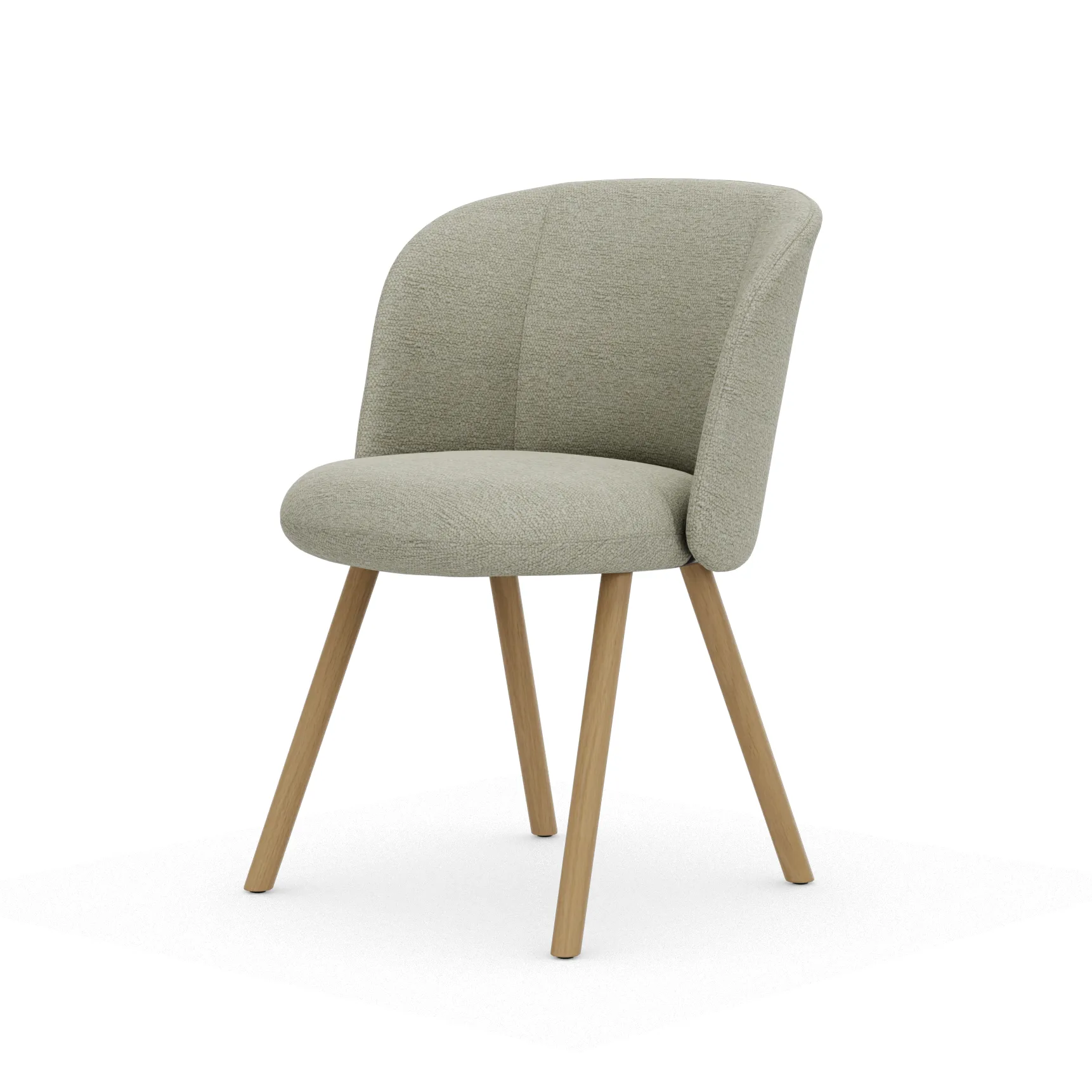 Mikado Side Chair stol, Nubia Cream-sand-natural oak Vitra