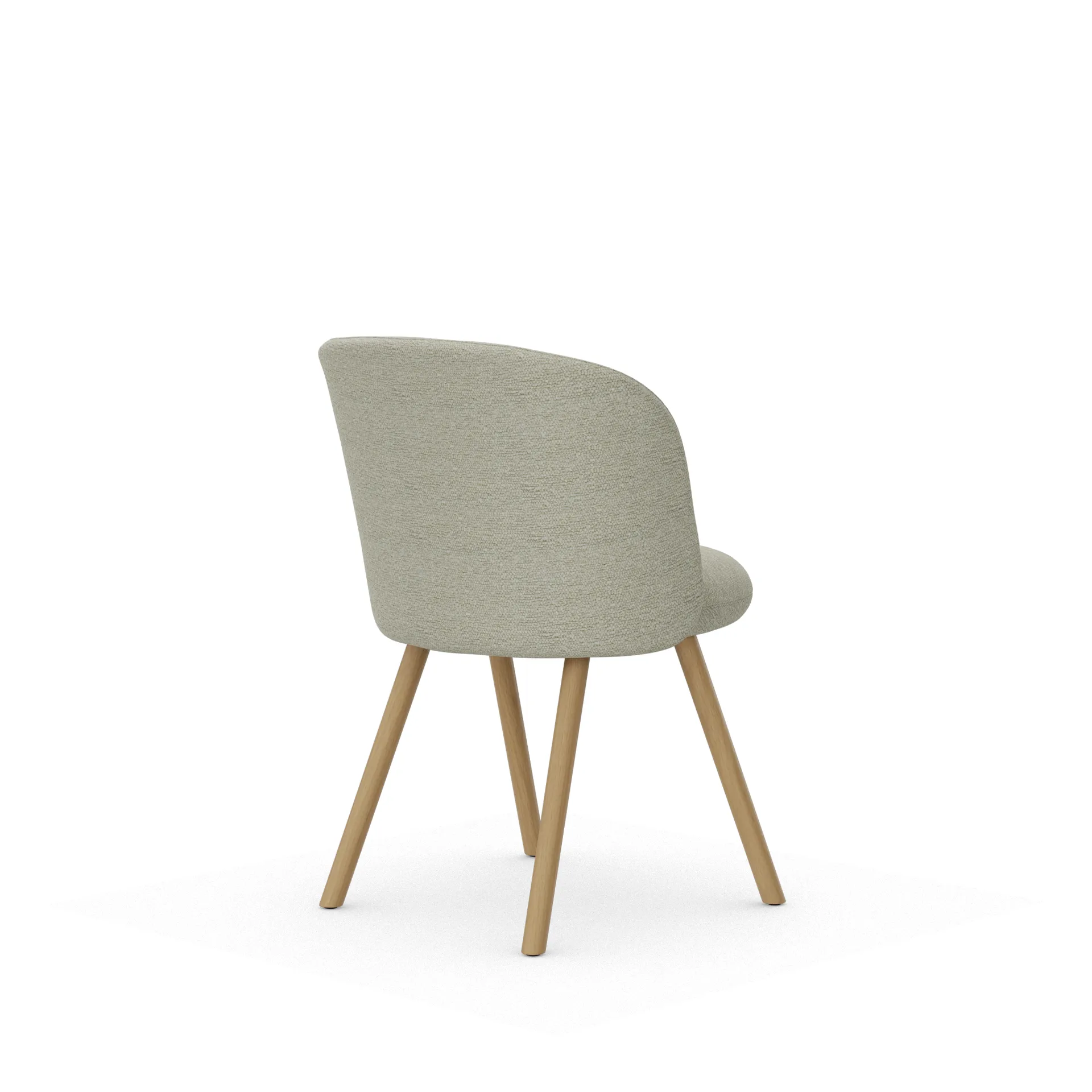 Mikado Side Chair stol, Nubia Cream-sand-natural oak Vitra