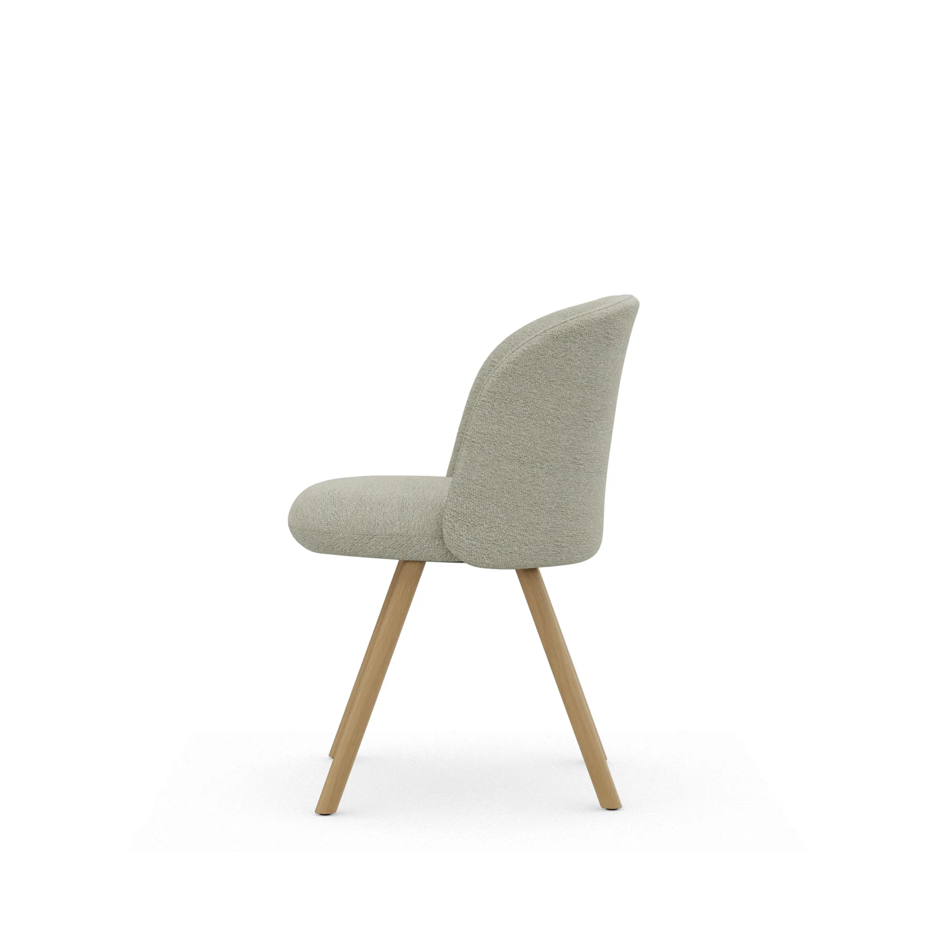 Mikado Side Chair stol, Nubia Cream-sand-natural oak Vitra