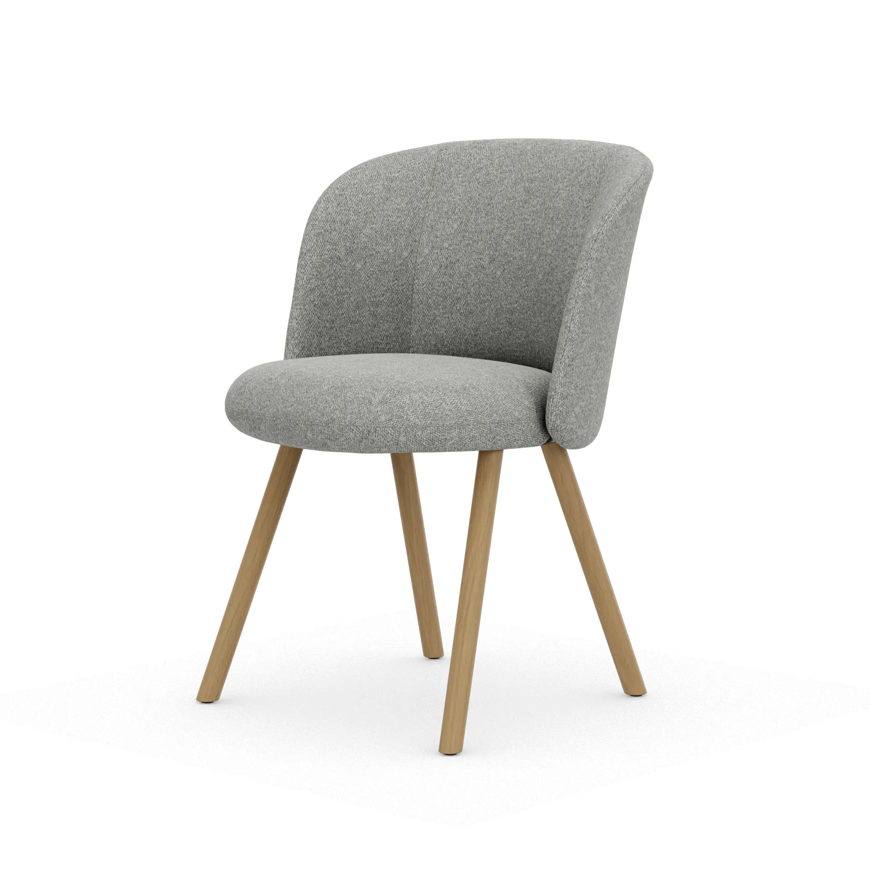 Mikado Side Chair stol, Nubia Cream-sierra grey-natural oak Vitra