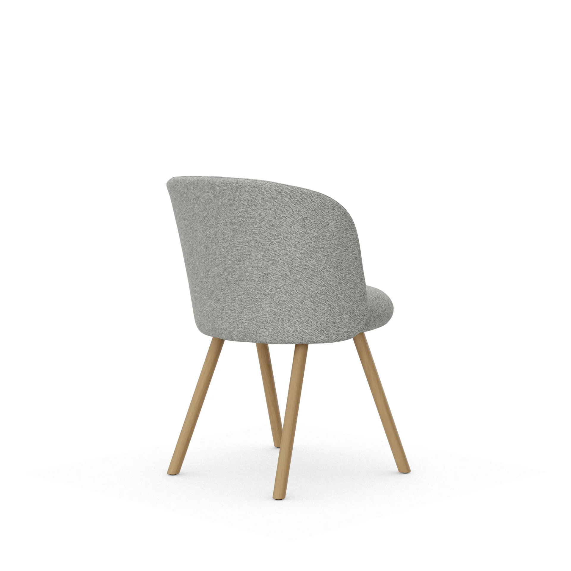 Mikado Side Chair stol, Nubia Cream-sierra grey-natural oak Vitra