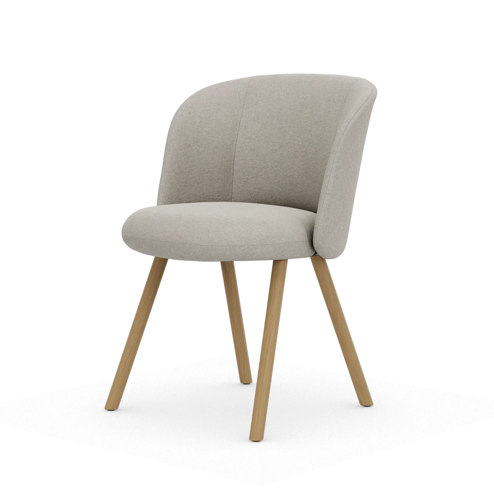 Mikado Side Chair stol, Nubia Ivory-pearl-natural oak Vitra