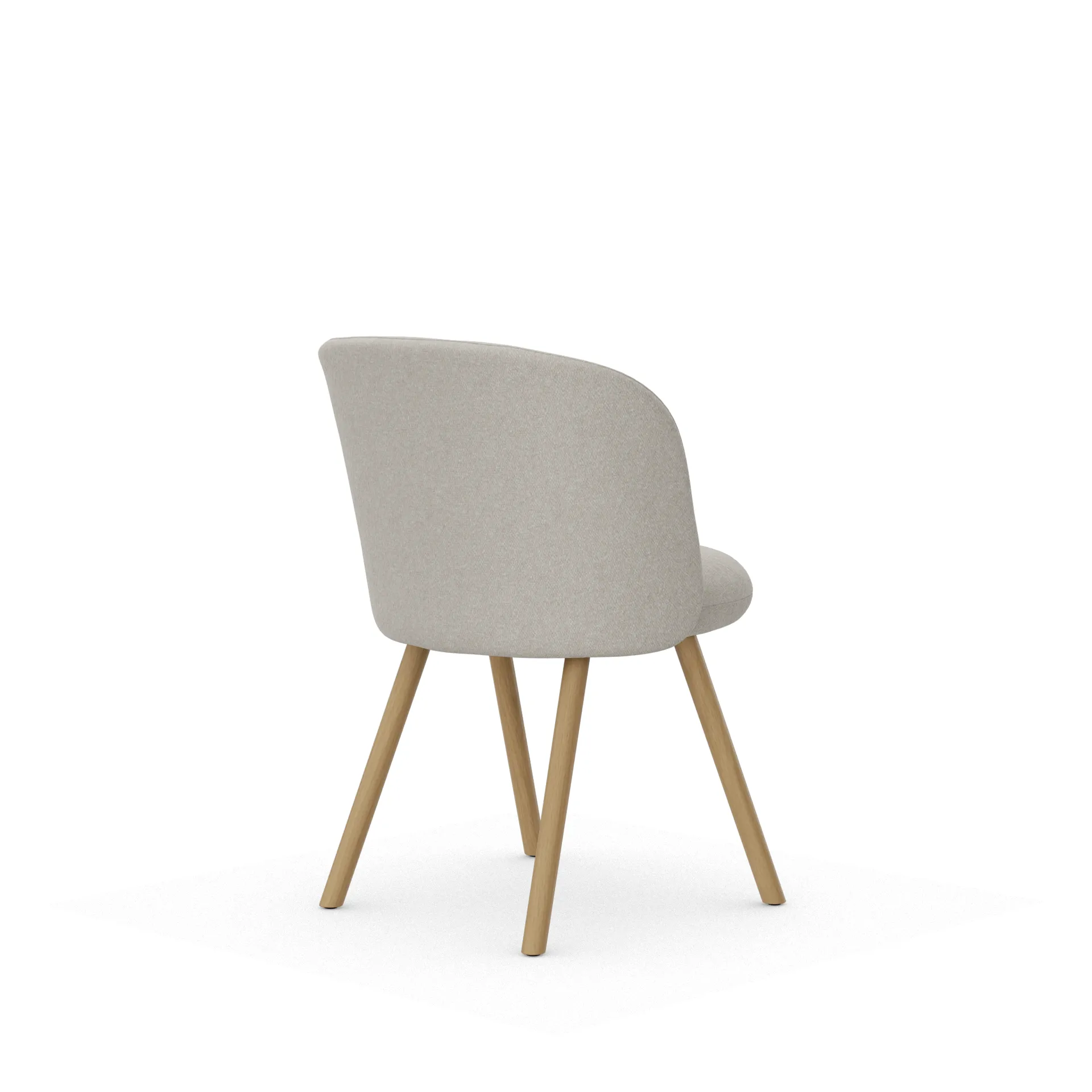 Mikado Side Chair stol, Nubia Ivory-pearl-natural oak Vitra