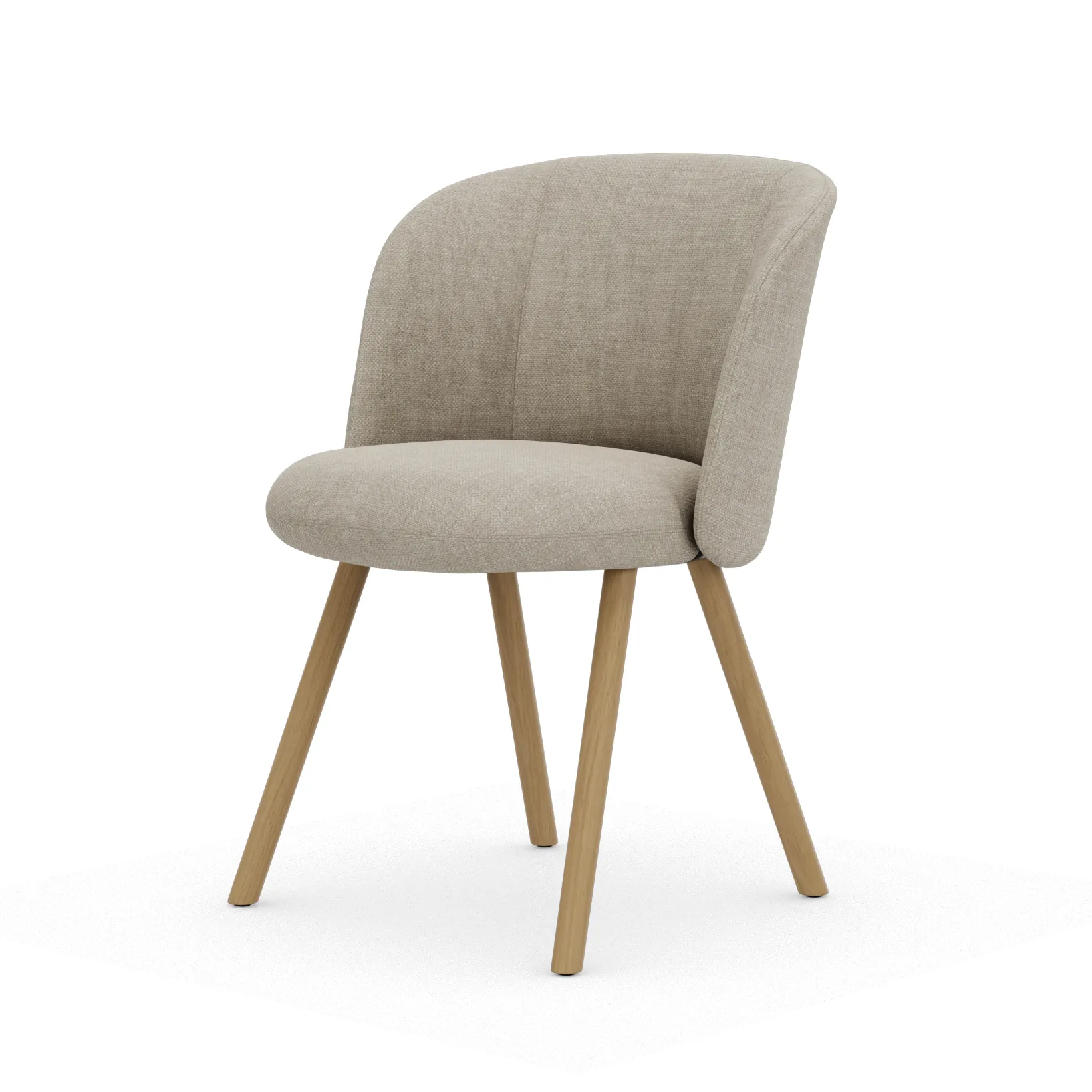 Mikado Side Chair stol, Savana Pearl melange-natural oak Vitra