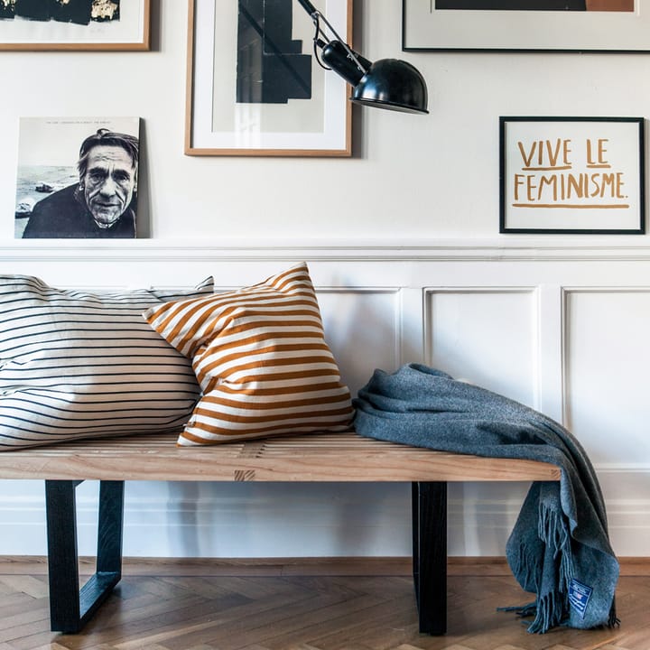 Nelson benk, Ask-Sortlakkert ask 122x35 cm Vitra