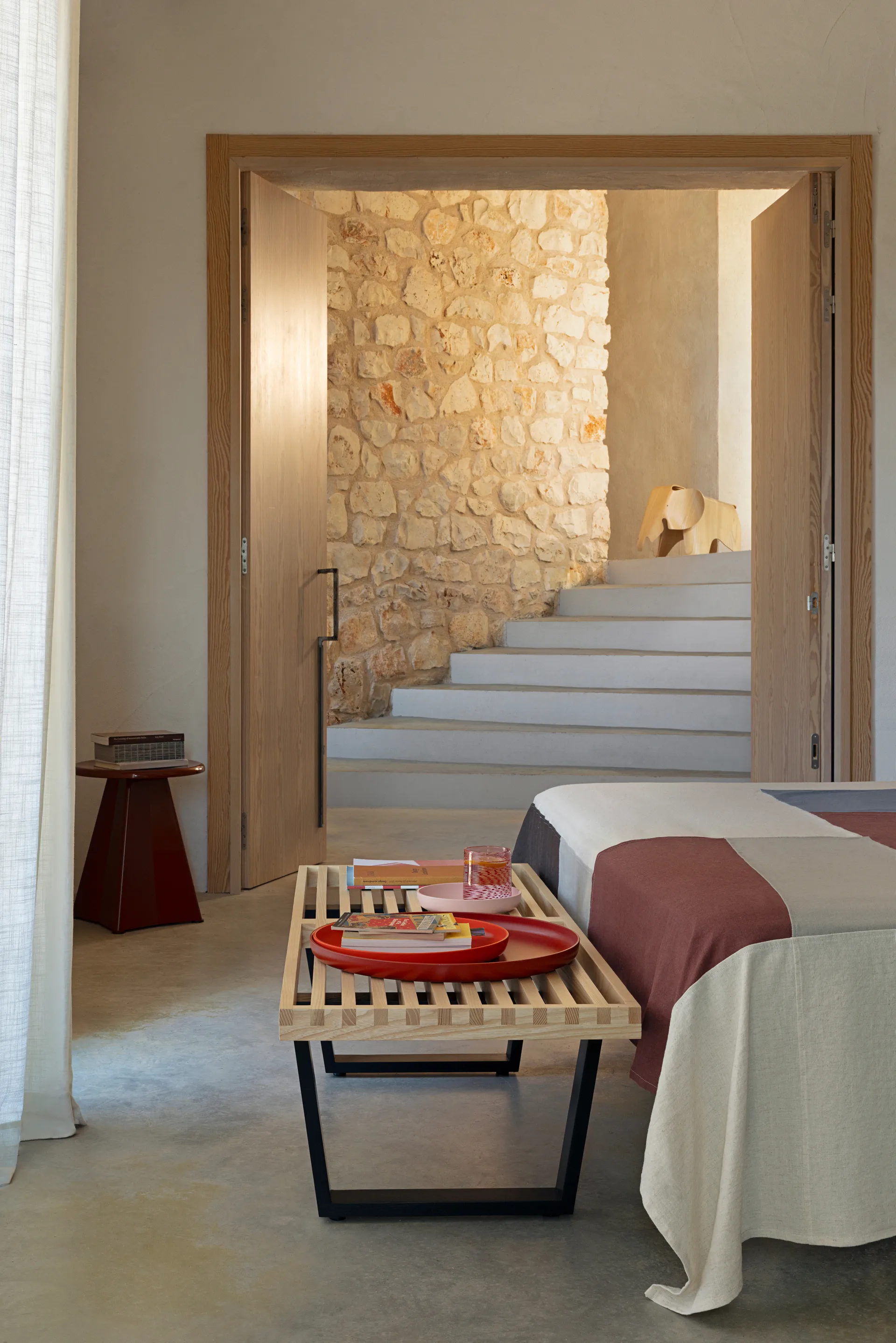 Nelson benk, Ask-Svartlakkert ask 184x35 cm Vitra