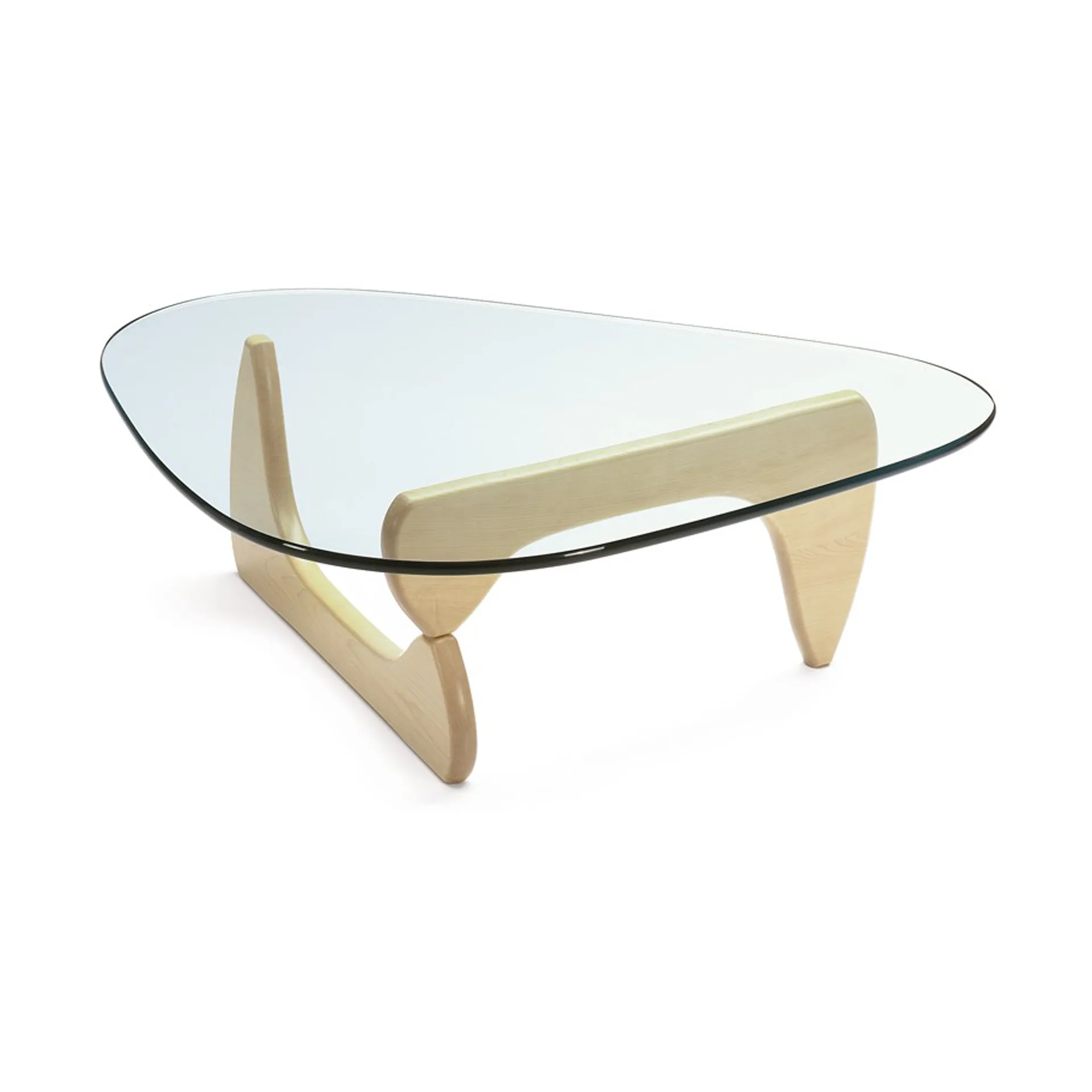 Noguchi coffee table sofabord glasskive, Lønn Vitra