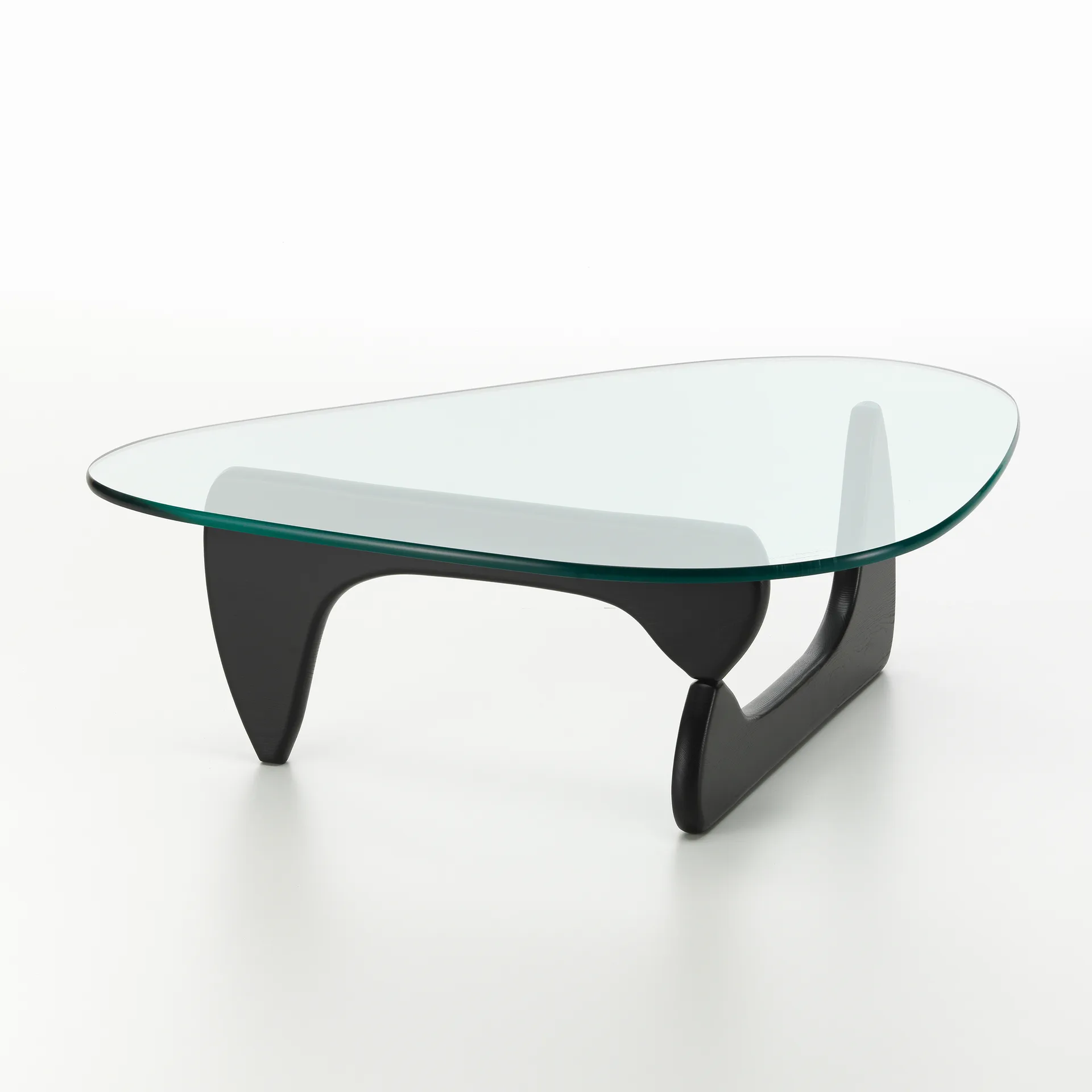 Noguchi coffee table sofabord glasskive, Svart ask Vitra