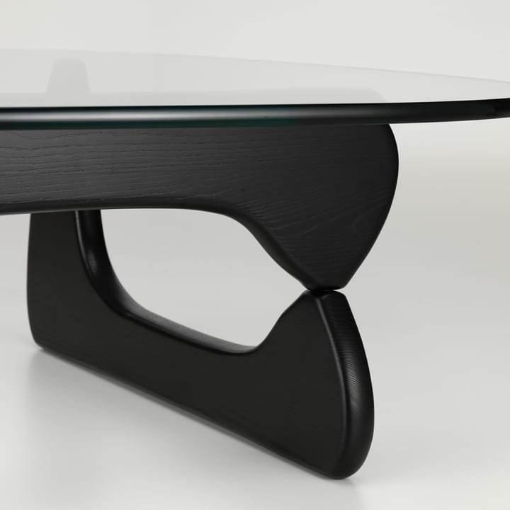 Noguchi coffee table sofabord glasskive, Svart ask Vitra