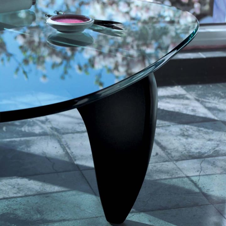 Noguchi coffee table sofabord glasskive, Svart ask Vitra