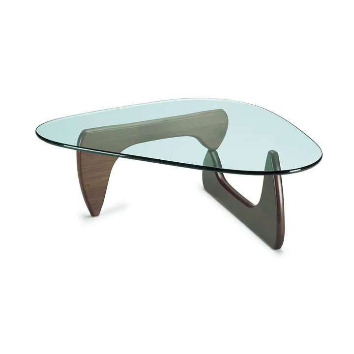 Noguchi coffee table sofabord glasskive - Valnøtt - Vitra