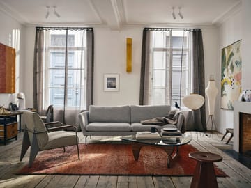 Noguchi coffee table sofabord glasskive - Valnøtt - Vitra