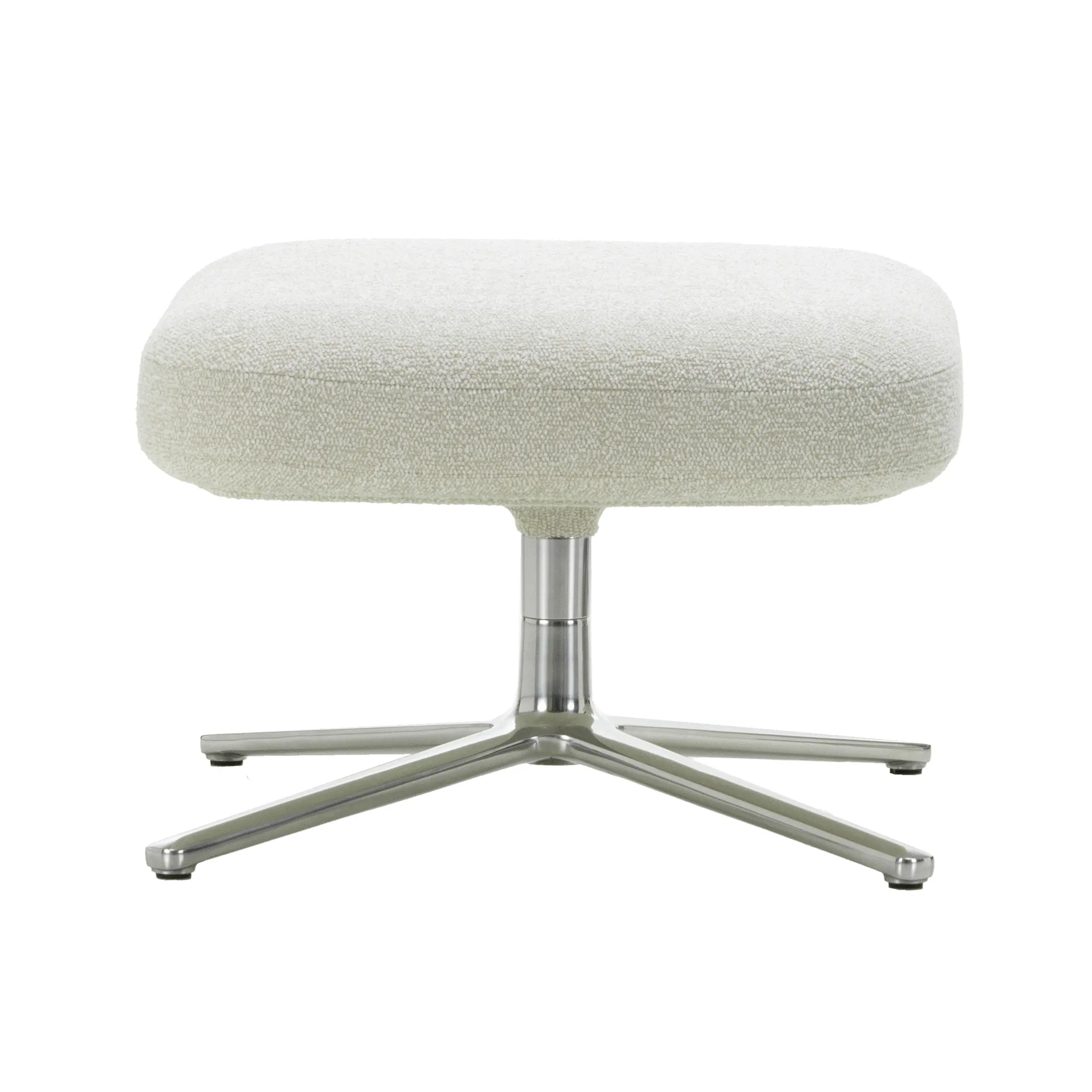 Ottoman fotskammel aluminiumstativ, Nubia 01 ivory-pearl Vitra