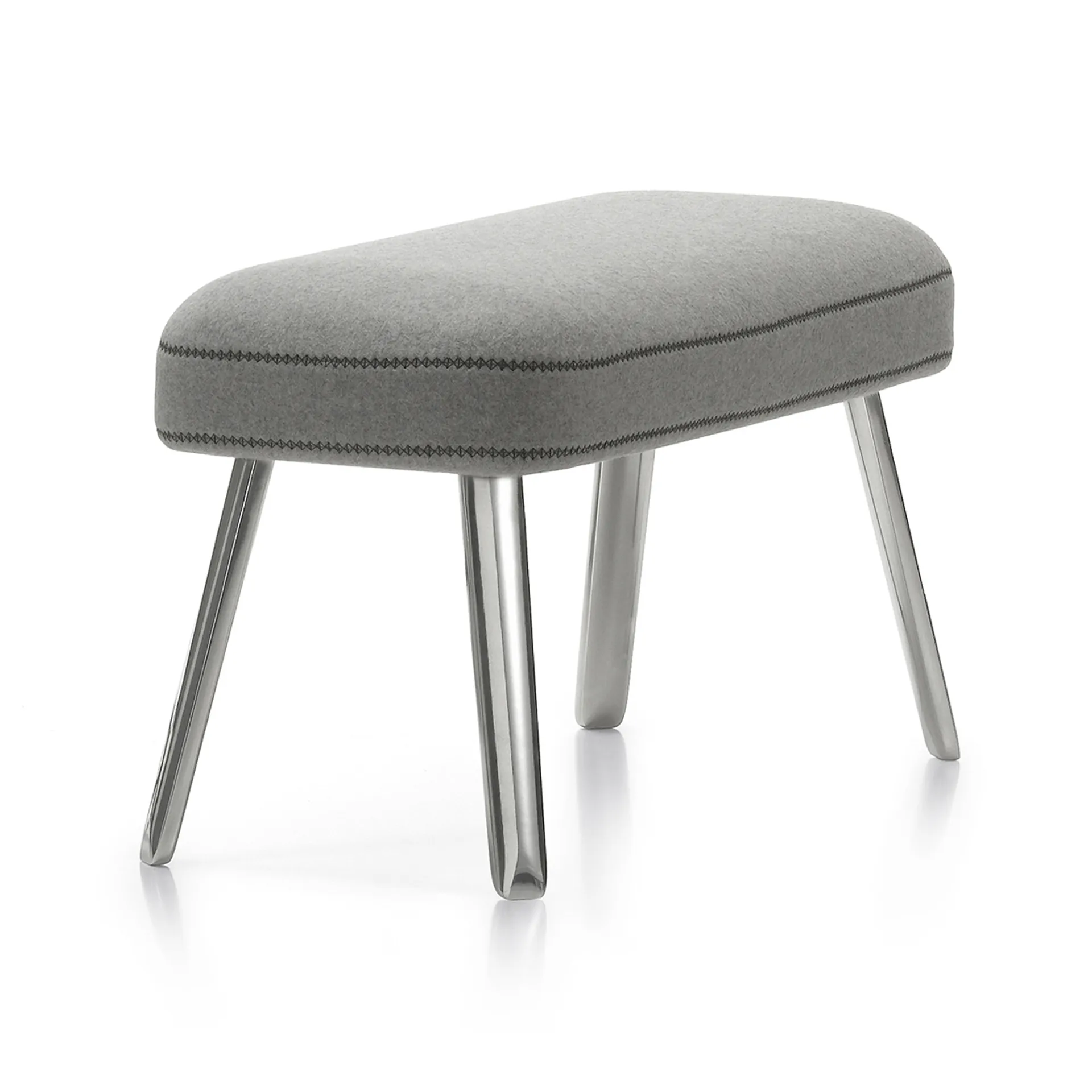 Panchina fotskammel aluminiumsstativ, Cosy 2 pebble grey Vitra