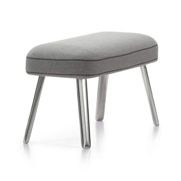 Panchina fotskammel aluminiumsstativ - Cosy 2 pebble grey - Vitra