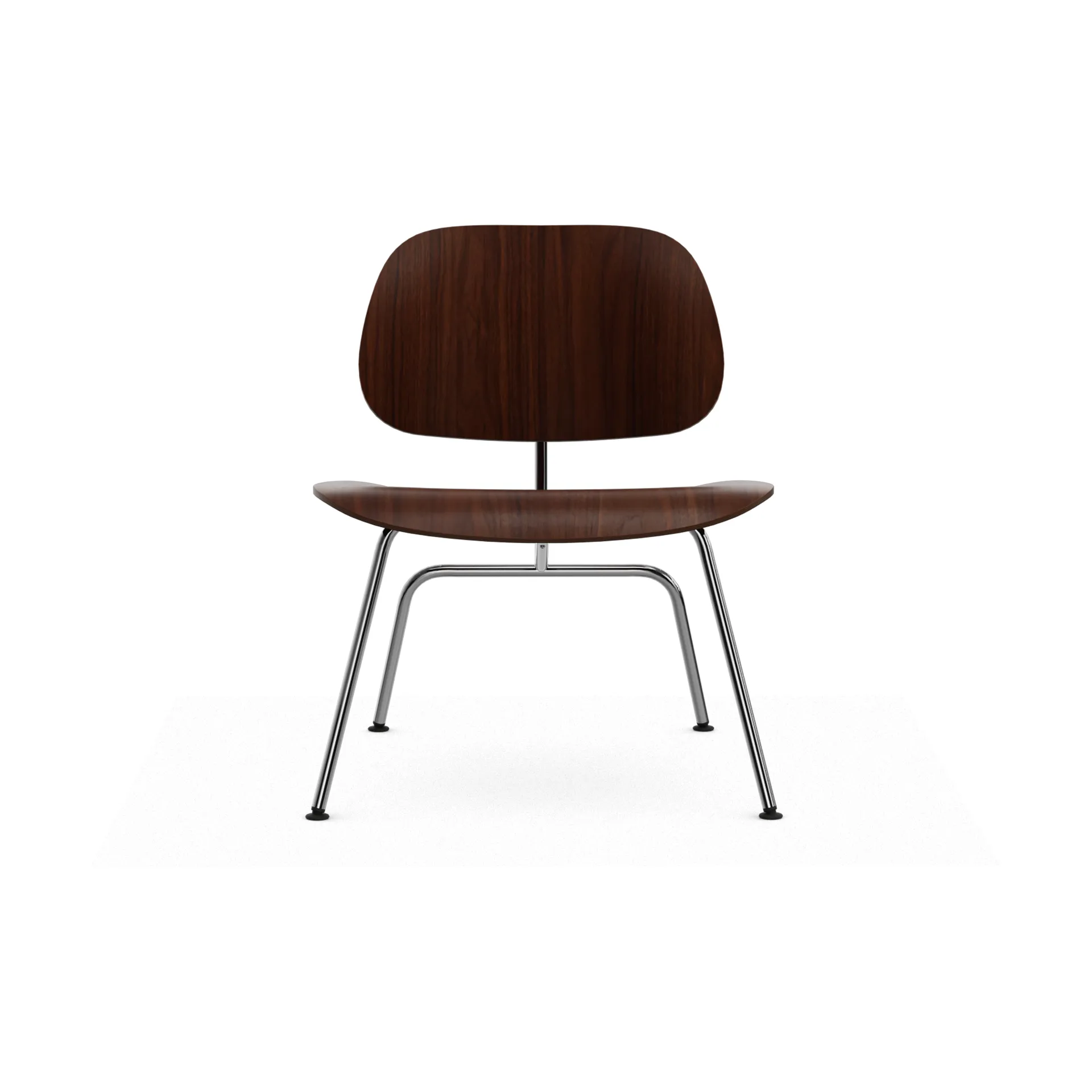 Plywood group LCM lenestol, Valnøtt-krom Vitra