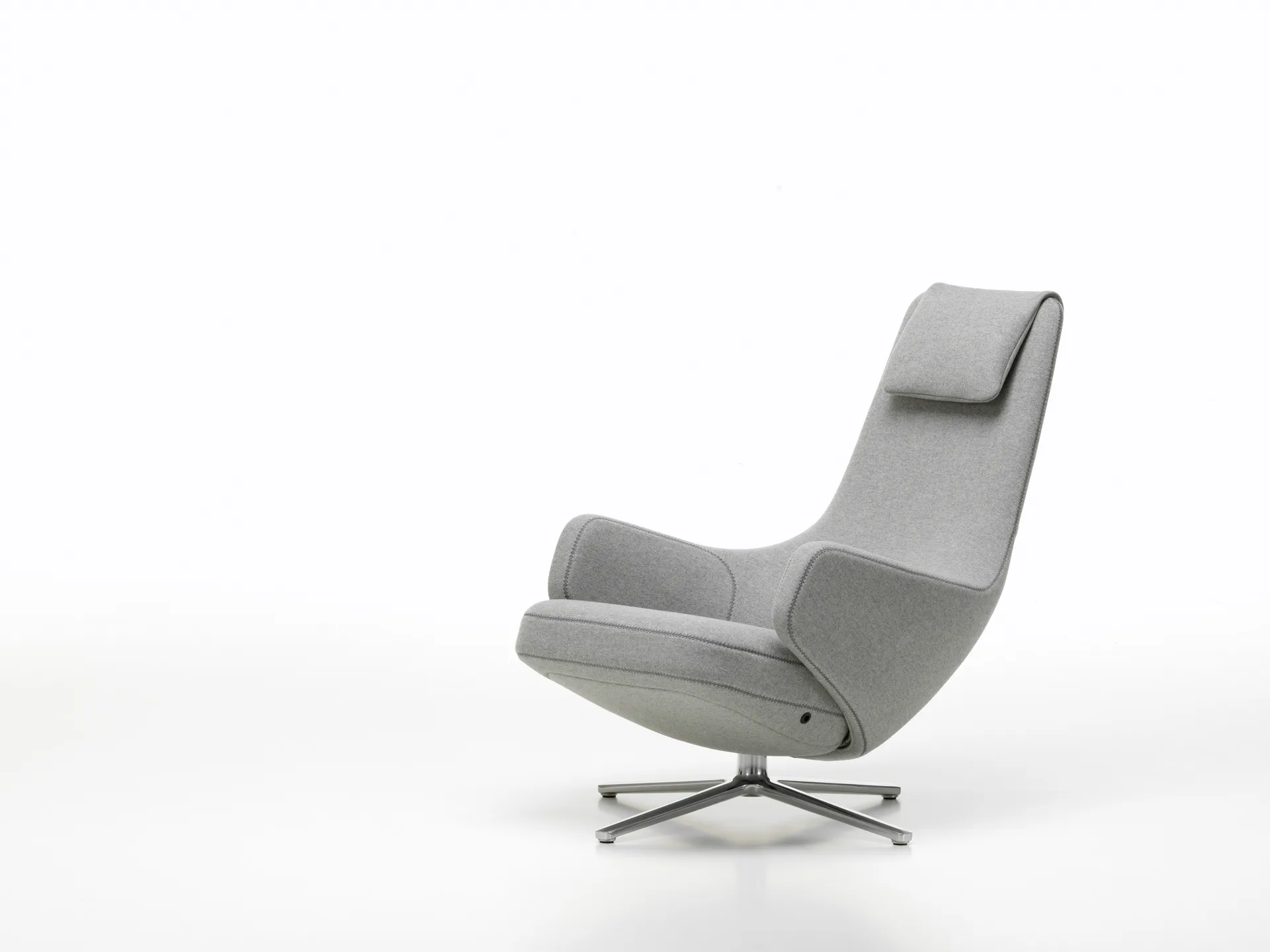 Repos lenestol aluminiumstativ, Cosy 2 pebble grey Vitra