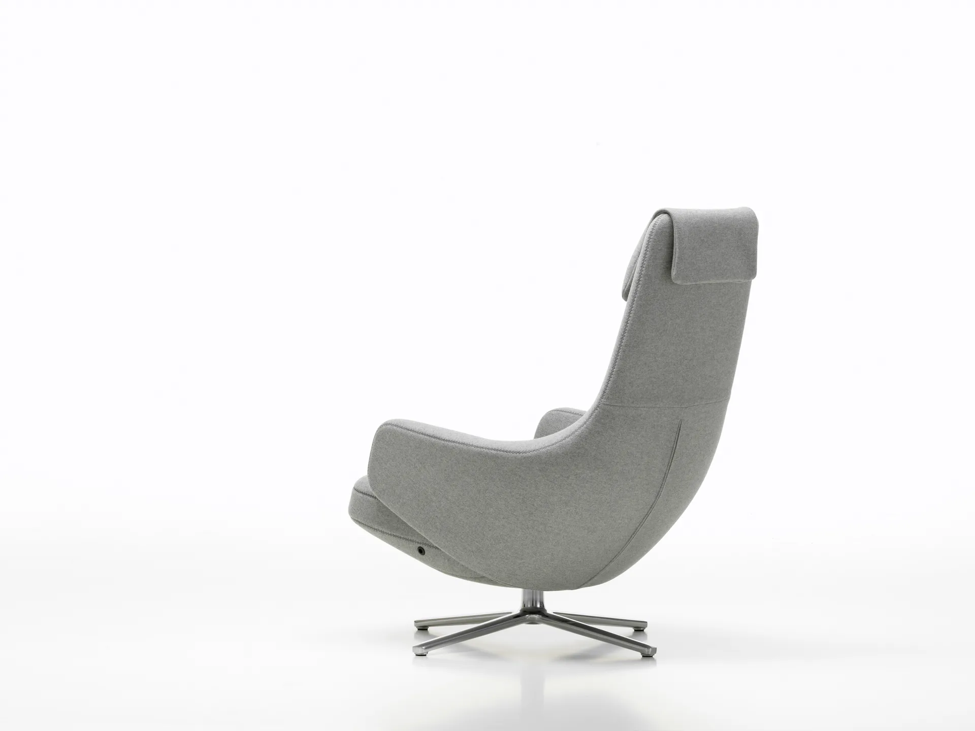 Repos lenestol aluminiumstativ, Cosy 2 pebble grey Vitra