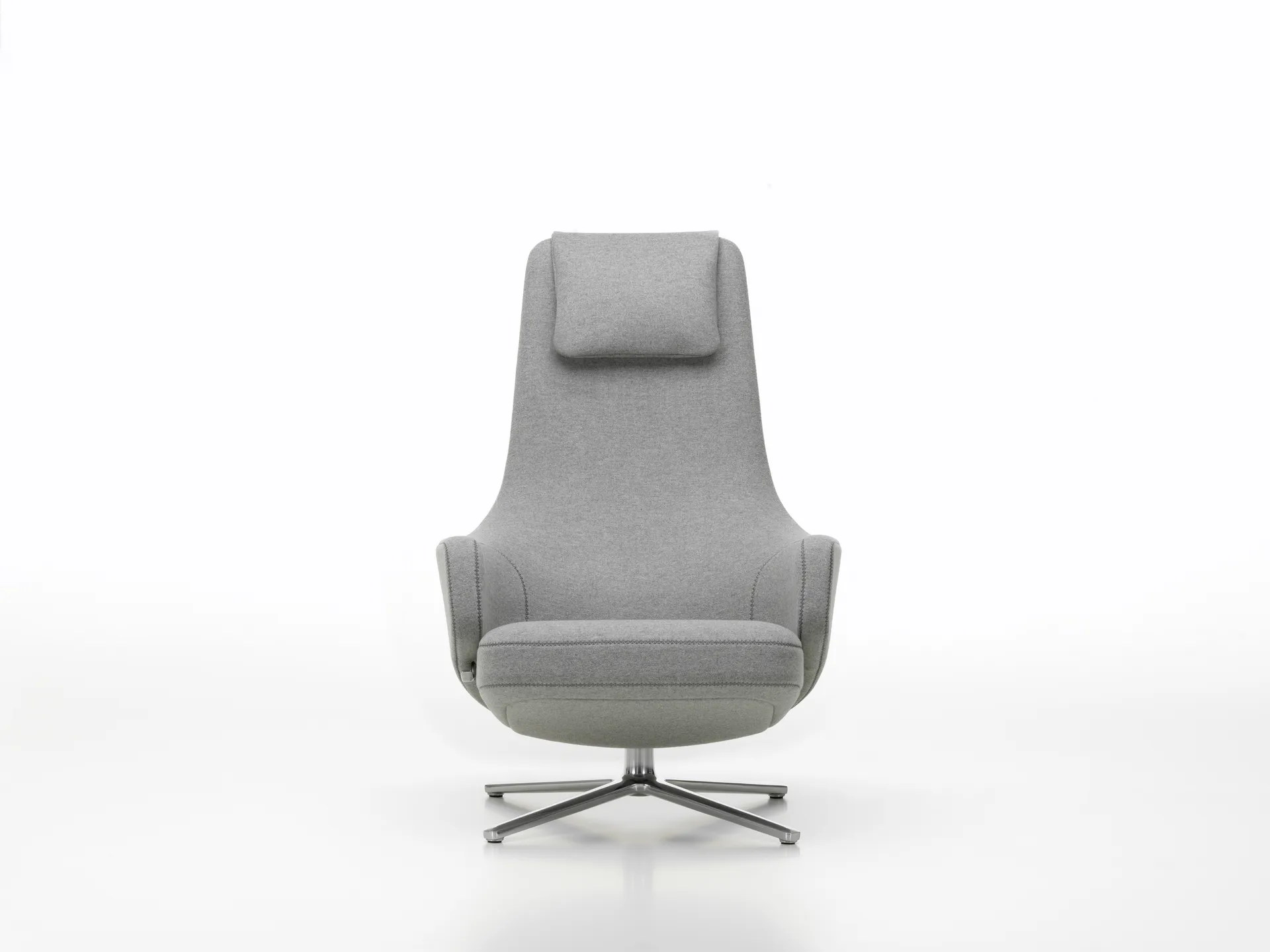 Repos lenestol aluminiumstativ, Cosy 2 pebble grey Vitra