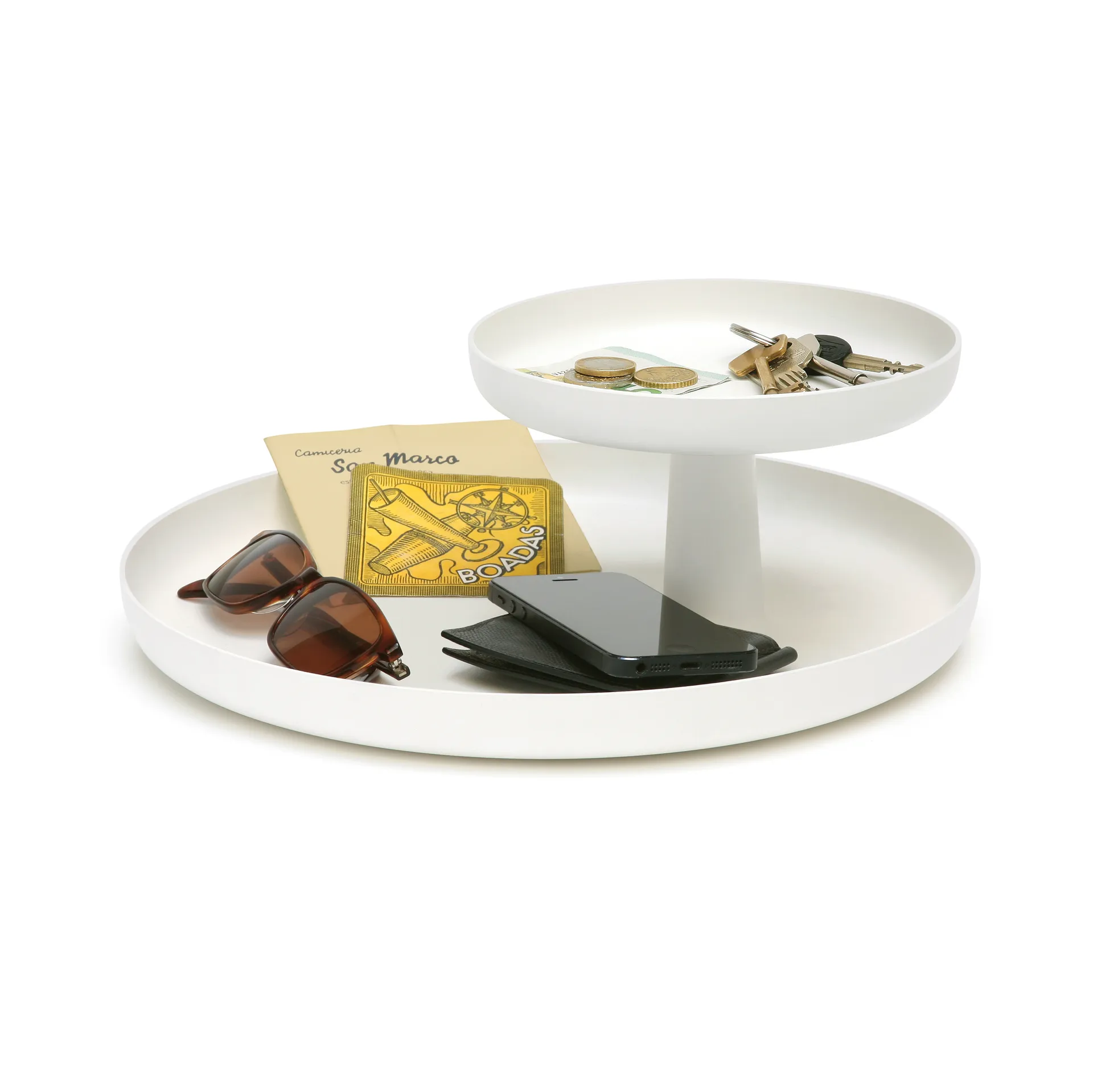 Rotary tray dekorasjonsbrett Ø30 cm, Hvit Vitra