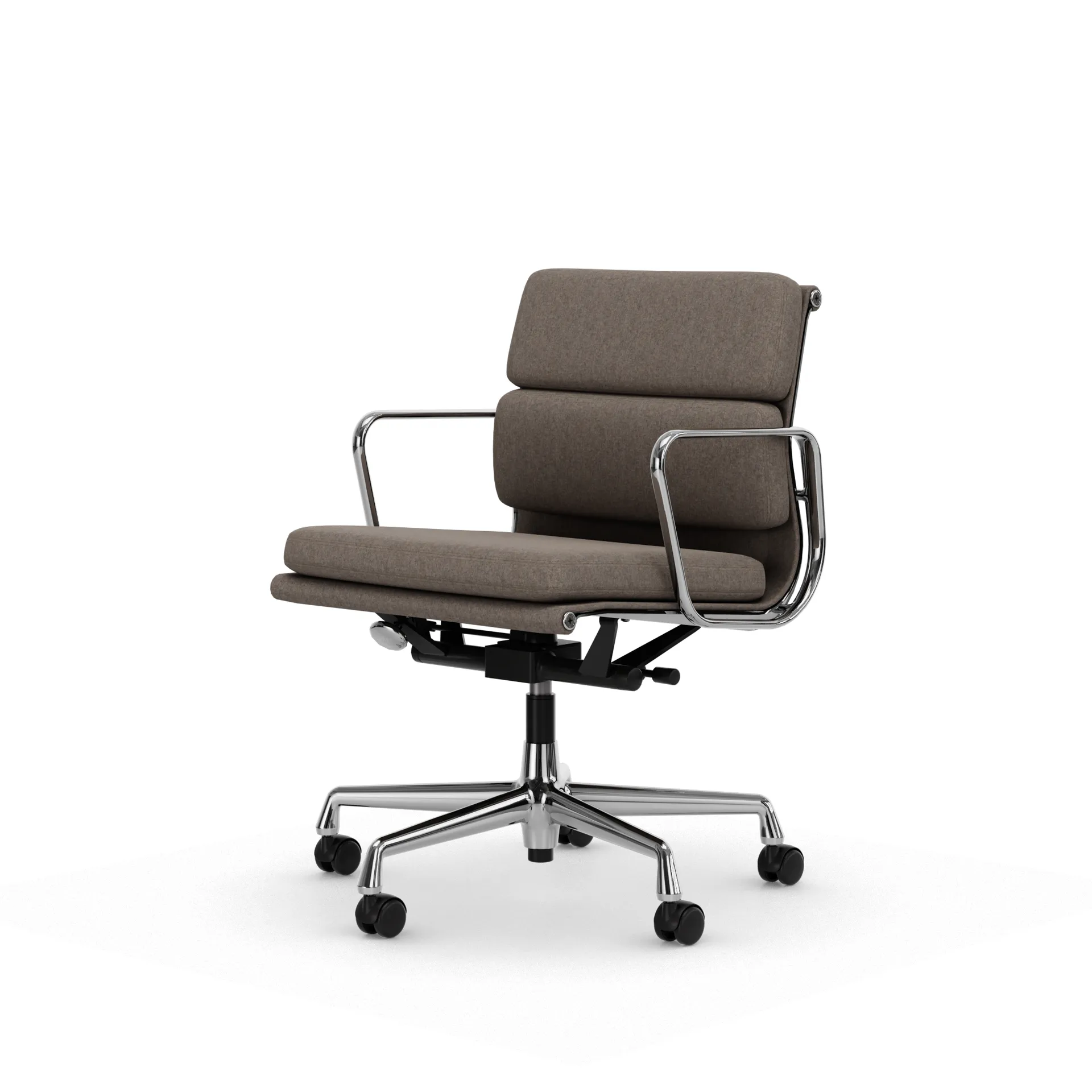 Soft Pad Chair EA 217 polert kromstativ, Fossil Vitra