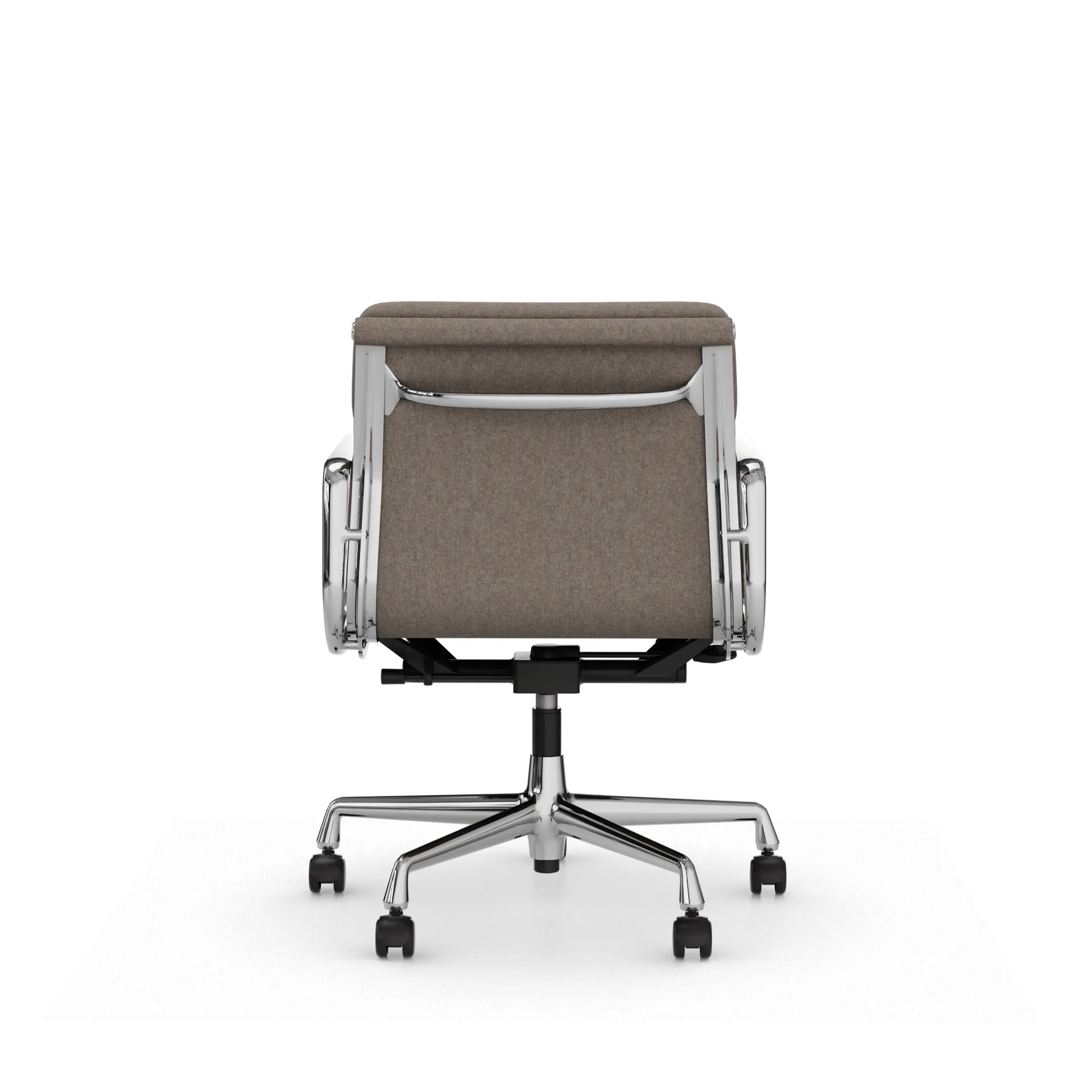 Soft Pad Chair EA 217 polert kromstativ, Fossil Vitra