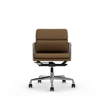 Soft Pad Chair EA 217 polert kromstativ - Papyrus - Vitra