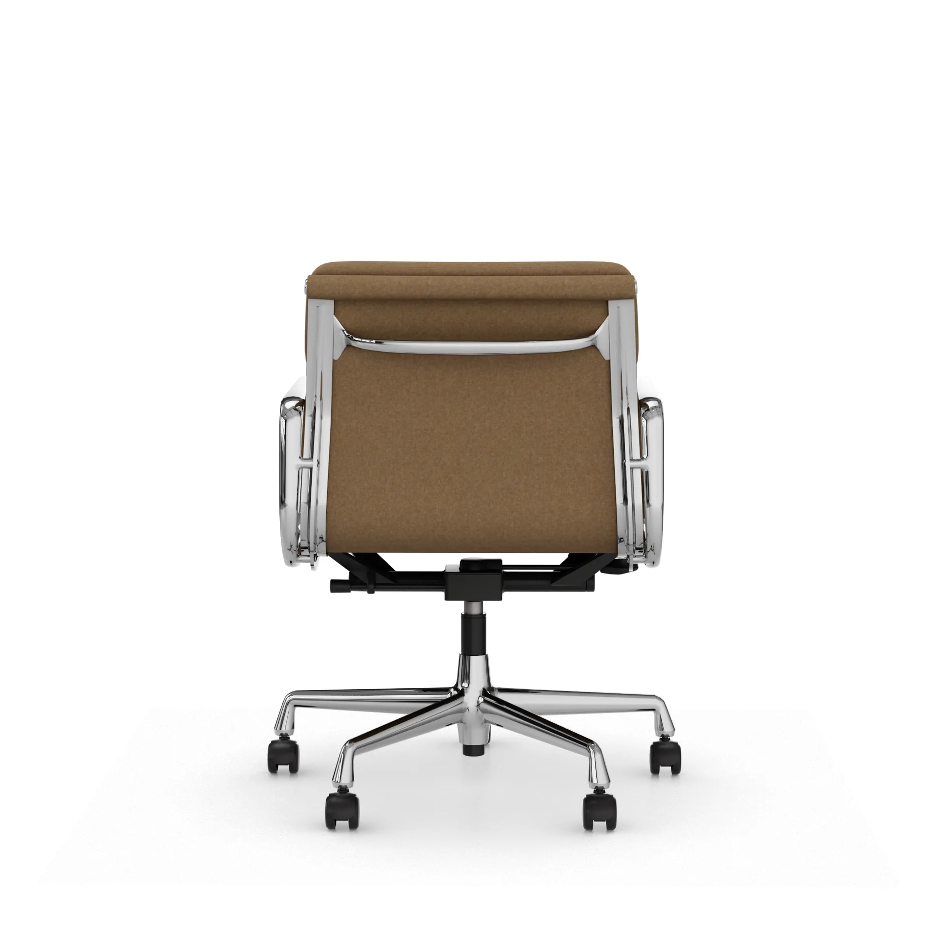 Soft Pad Chair EA 217 polert kromstativ, Papyrus Vitra
