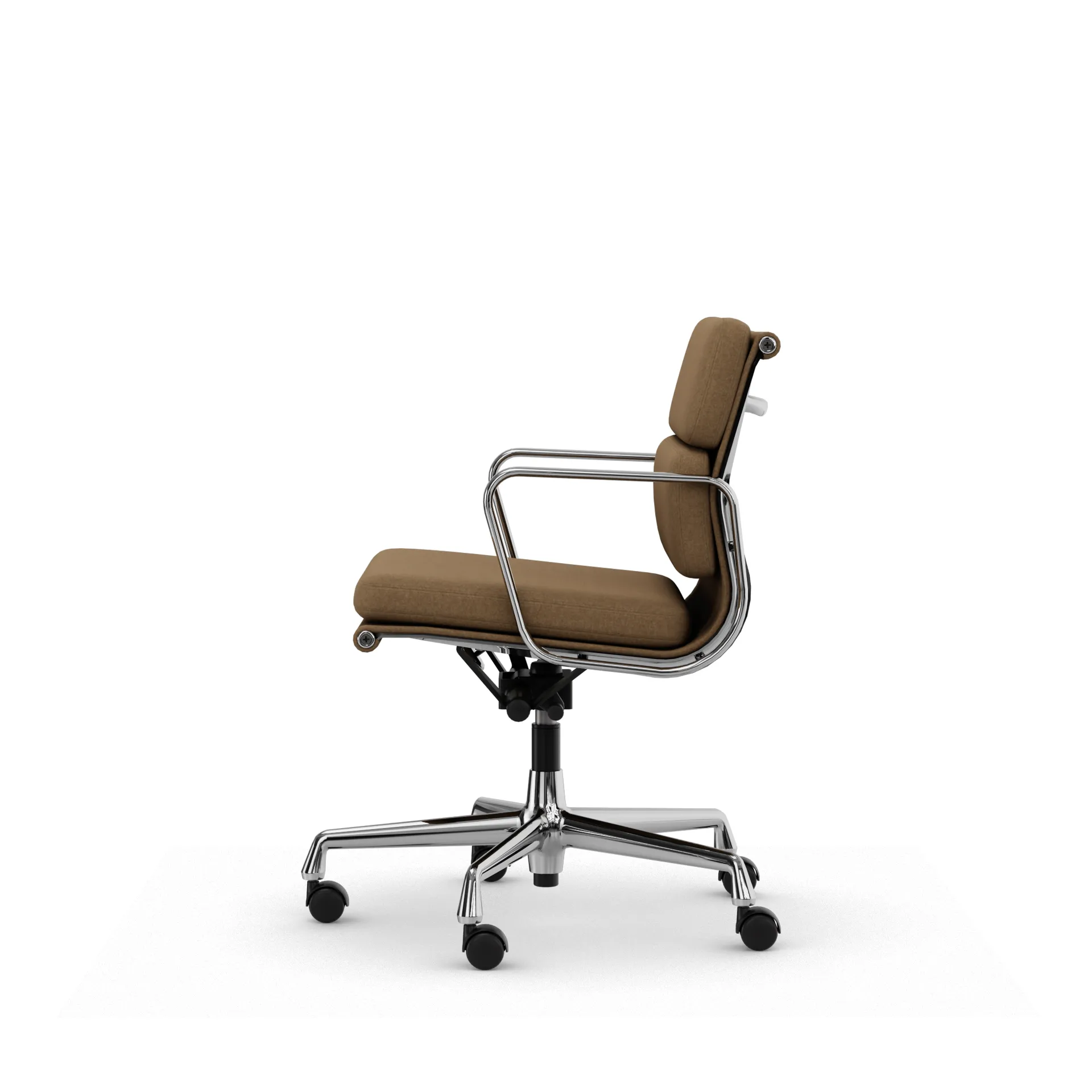 Soft Pad Chair EA 217 polert kromstativ, Papyrus Vitra