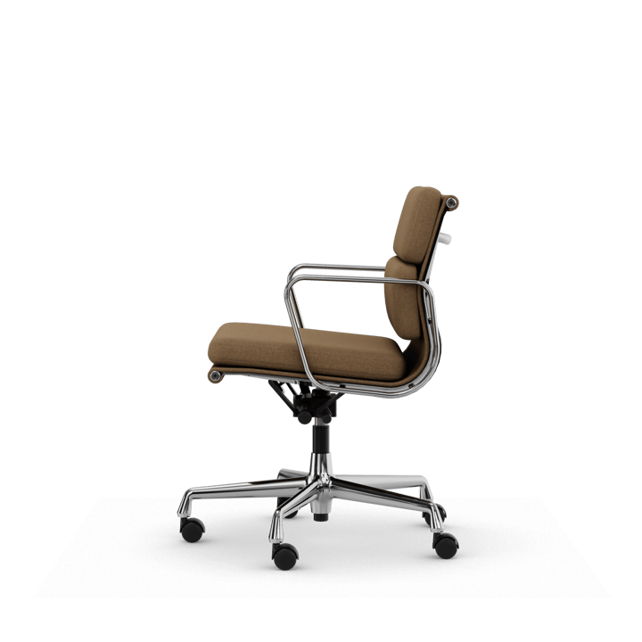 Soft Pad Chair EA 217 polert kromstativ, Papyrus Vitra