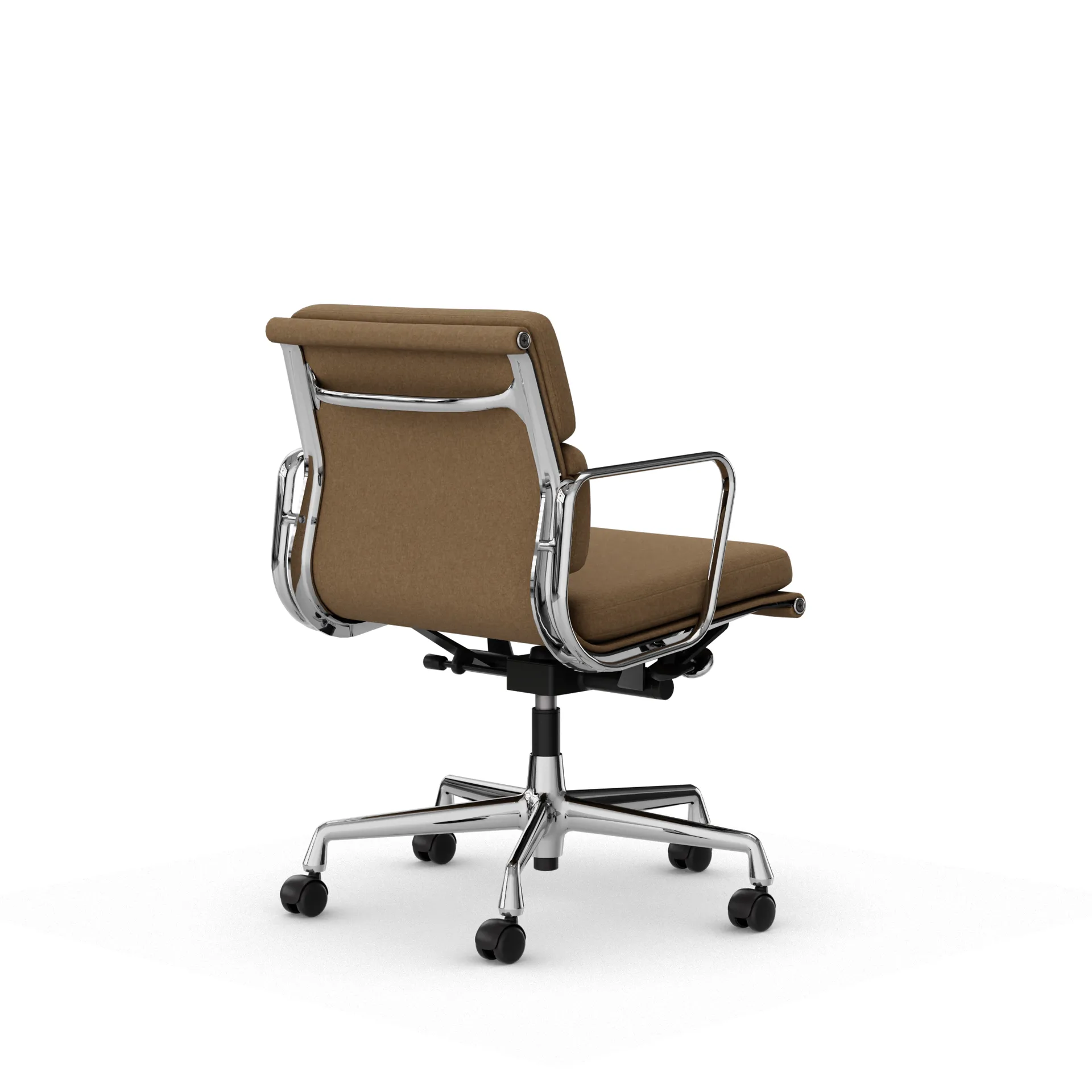 Soft Pad Chair EA 217 polert kromstativ, Papyrus Vitra