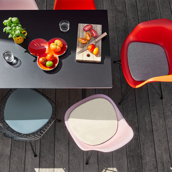Soft Seats type B dyna, stoff plano 12 lys grå/ice blue-antiskli bakside Vitra