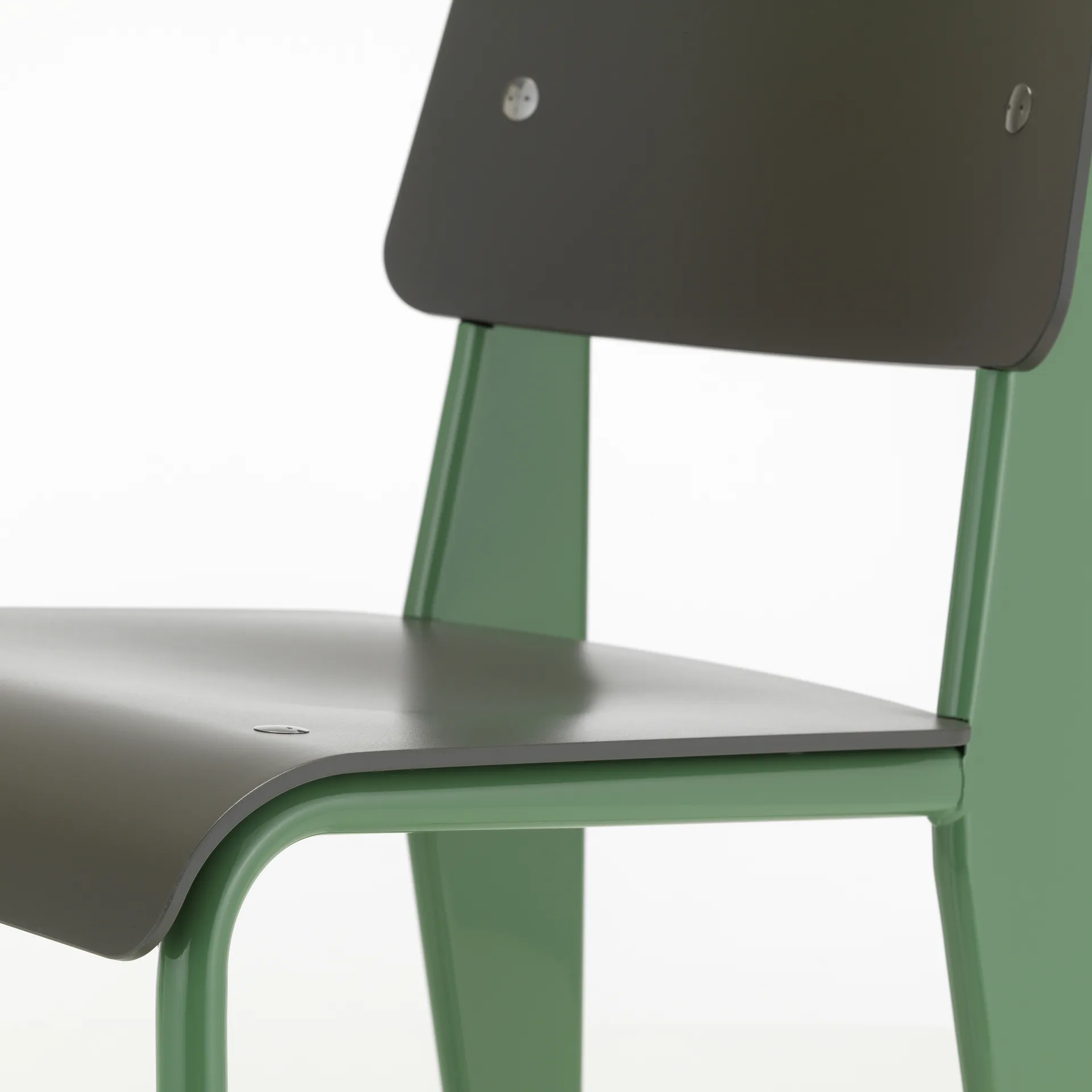 Standard SP stol, Basalt-Prouvé blé vert Vitra