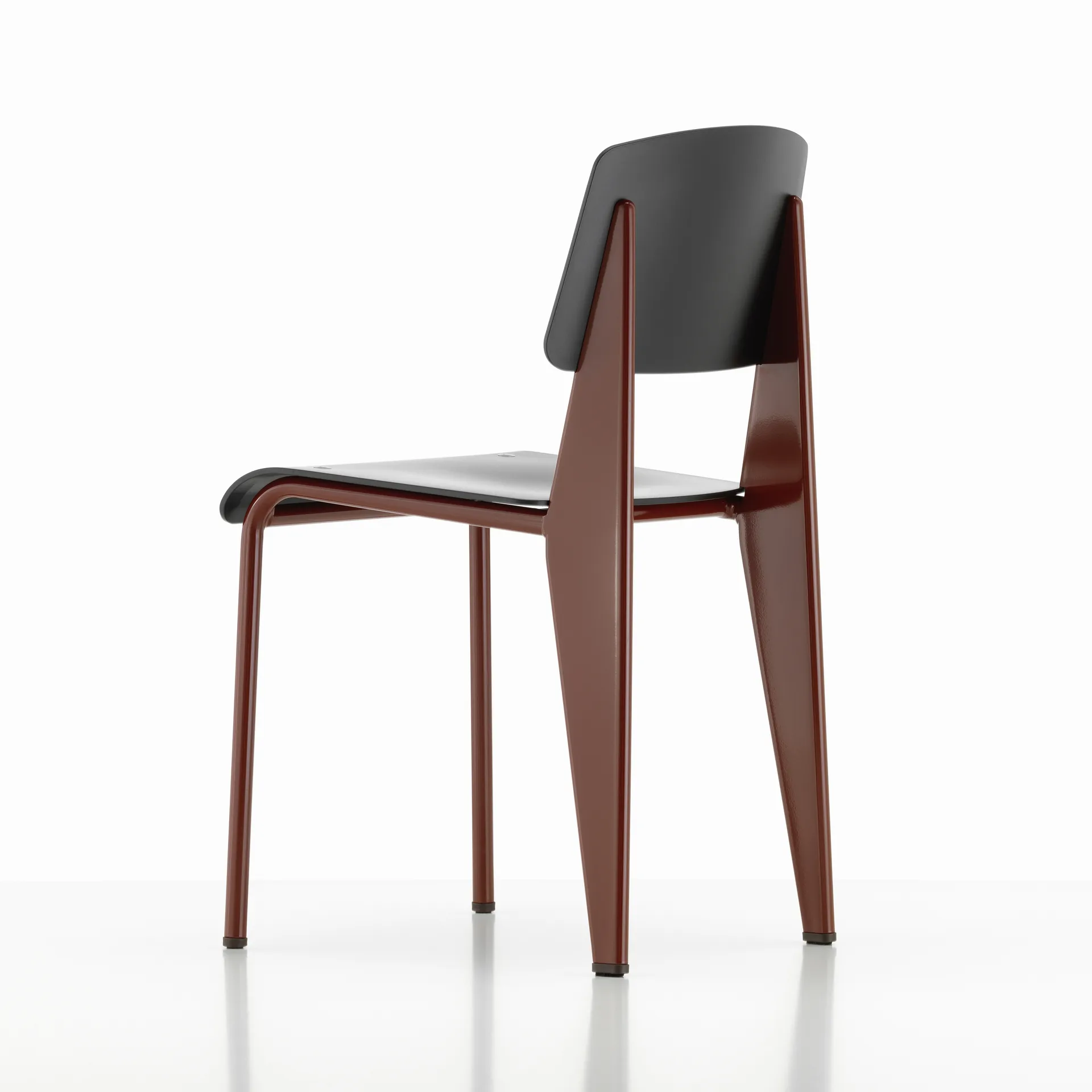 Standard SP stol, Deep black-Japanese red Vitra