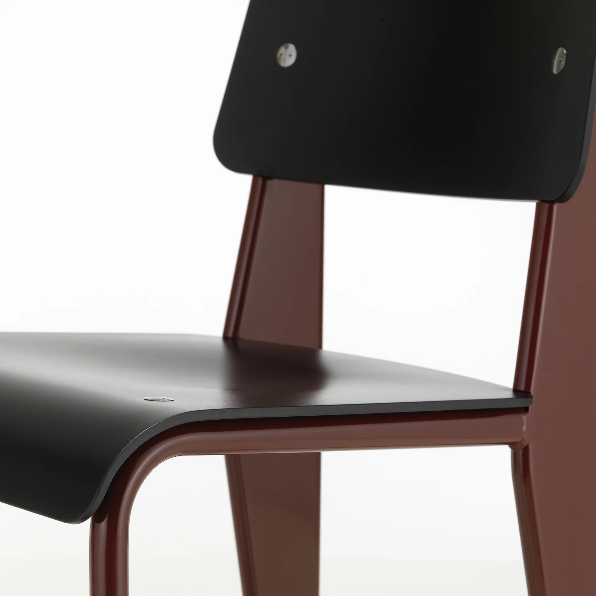 Standard SP stol, Deep black-Japanese red Vitra