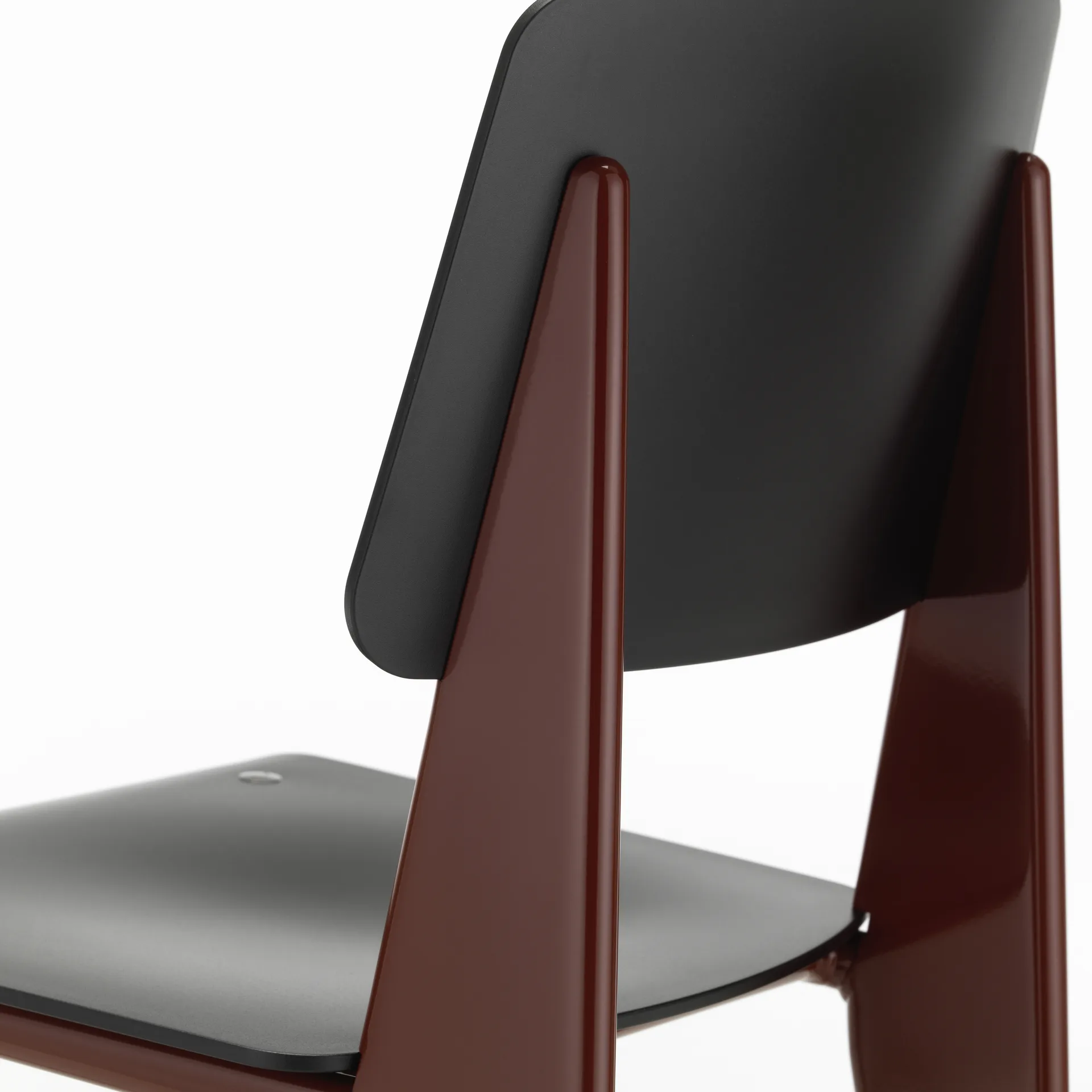 Standard SP stol, Deep black-Japanese red Vitra