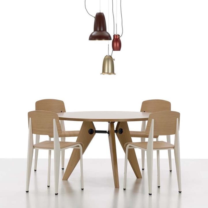 Standard SP stol, Teak brown-Red Vitra