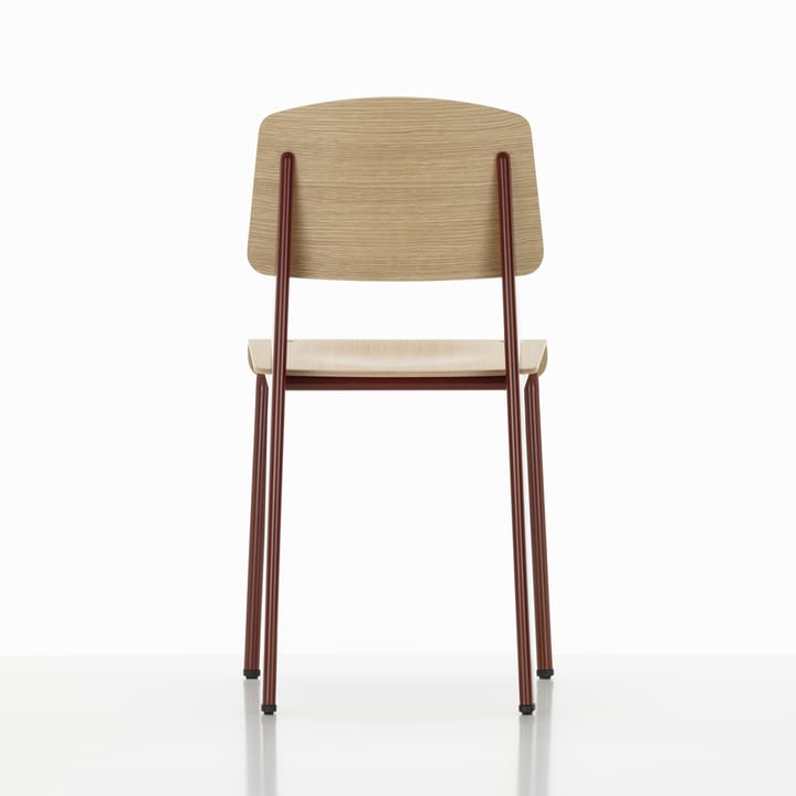 Standard stol, eik natur, japanese red understell Vitra