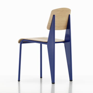 Standard stol - eik natur, prouvé bleu marcoule understell - Vitra