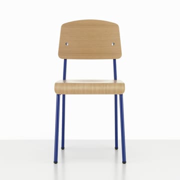 Standard stol - eik natur, prouvé bleu marcoule understell - Vitra