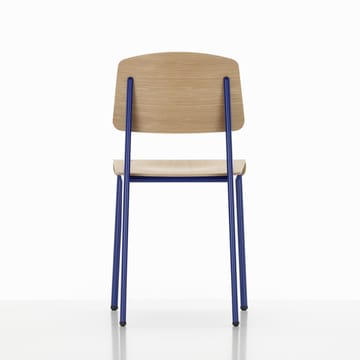 Standard stol - eik natur, prouvé bleu marcoule understell - Vitra