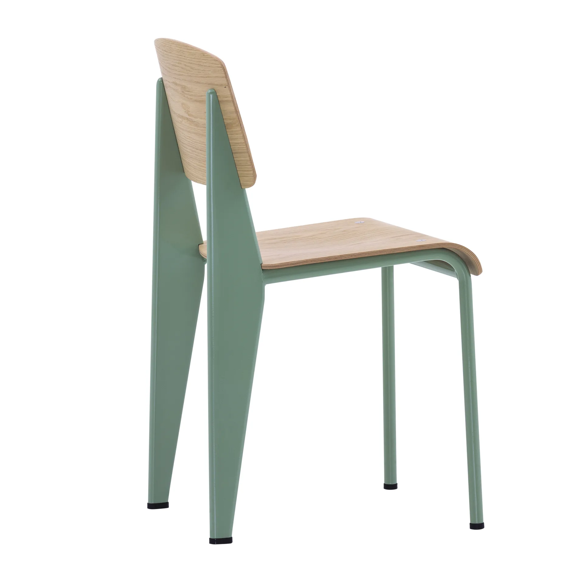 Standard stol, eik natur, prouvé gris vermeer understell Vitra