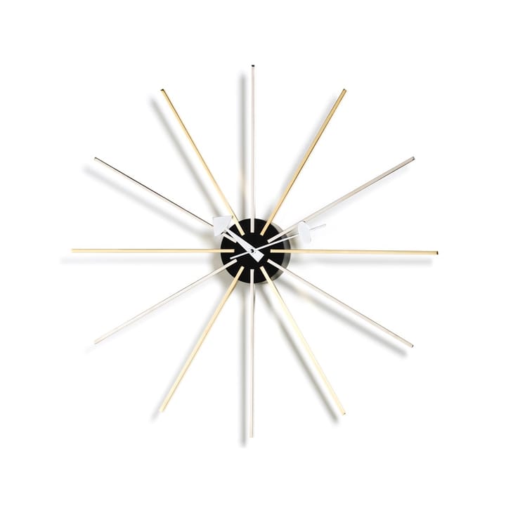 Star Clock veggklokke - Krom-Messing - Vitra