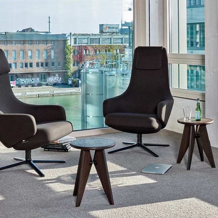 Tabouret Bois krakk, Dark oak Vitra