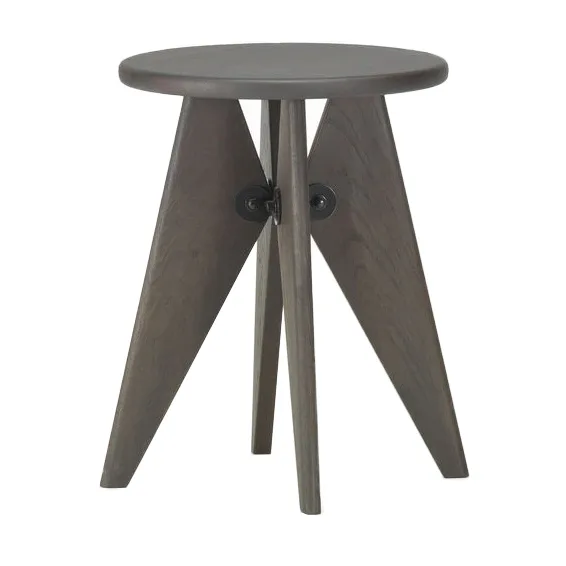 Tabouret Bois rund krakk - Dark oak, Ø35x45 cm - Vitra